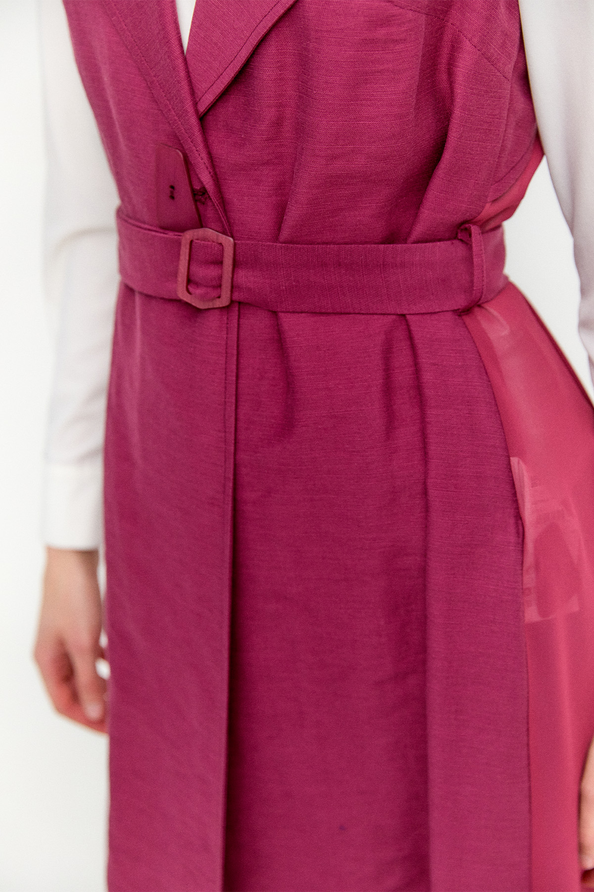 Şifon Sırtlı Ceket Yakalı Yelek, Tesettür Giyim