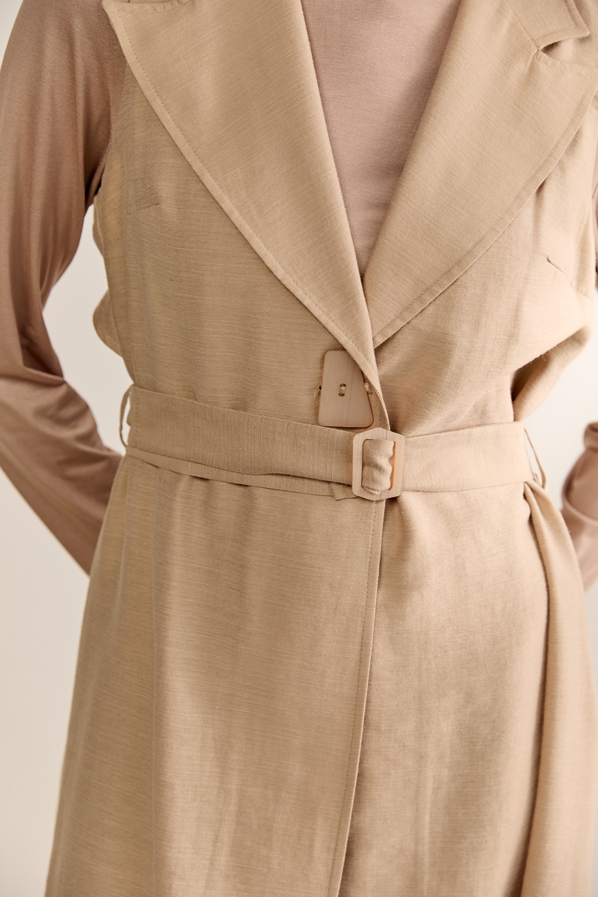 Şifon Sırtlı Ceket Yakalı Yelek, Tesettür Giyim