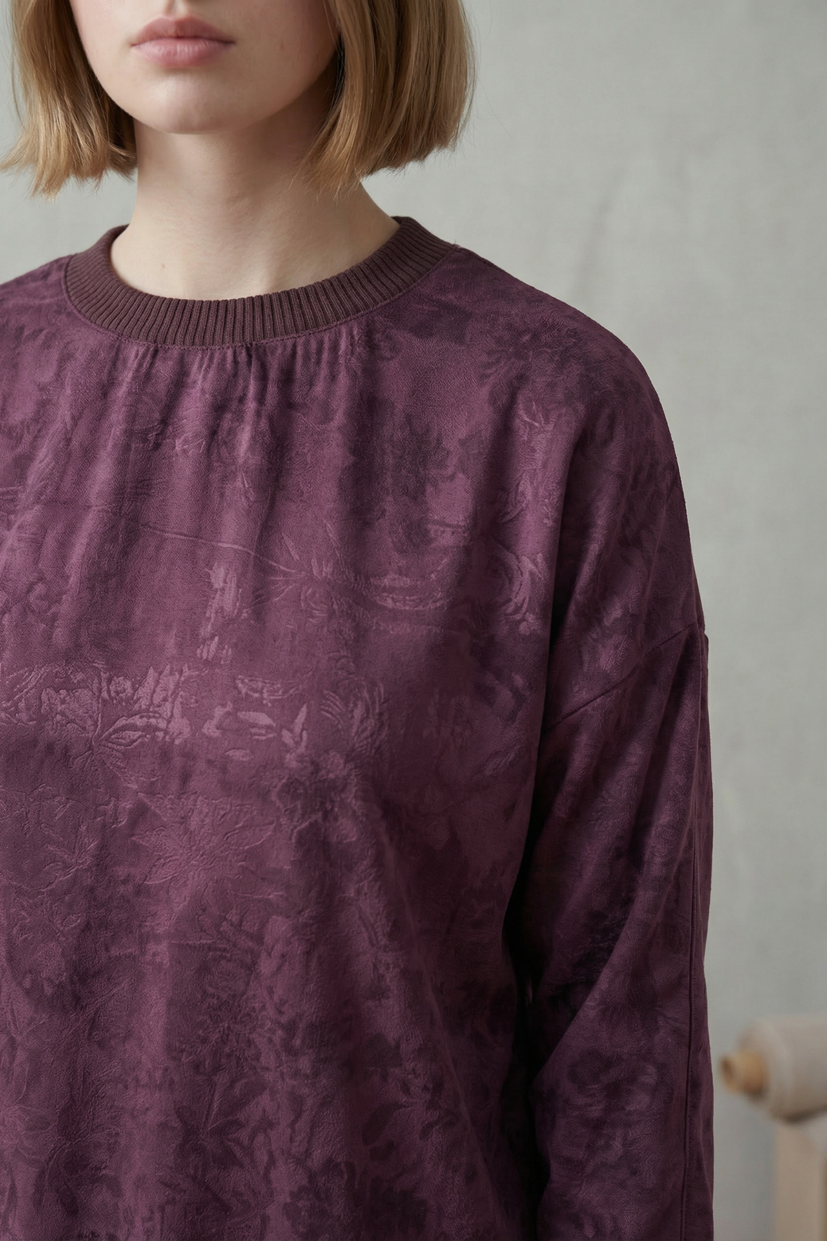 Baskılı Jakar Kumaş Yırtmaç Detaylı Kadın Tunik |  