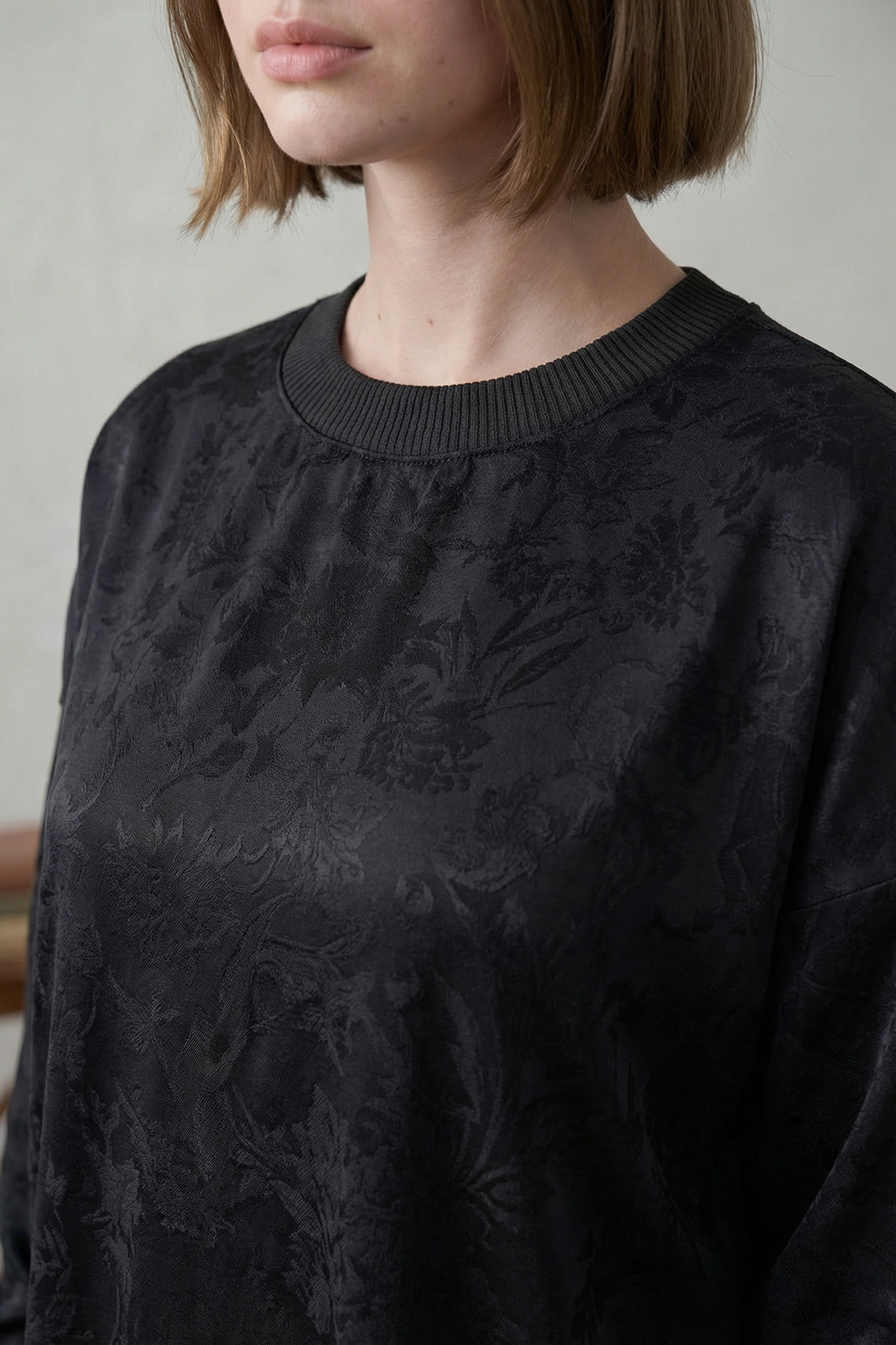 Baskılı Jakar Kumaş Yırtmaç Detaylı Kadın Tunik |  