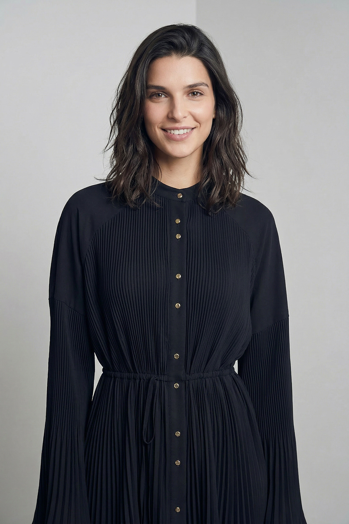 Piliseli Kemer Detaylı Düğmeli Ceket Pantolon Kadın Takım |  