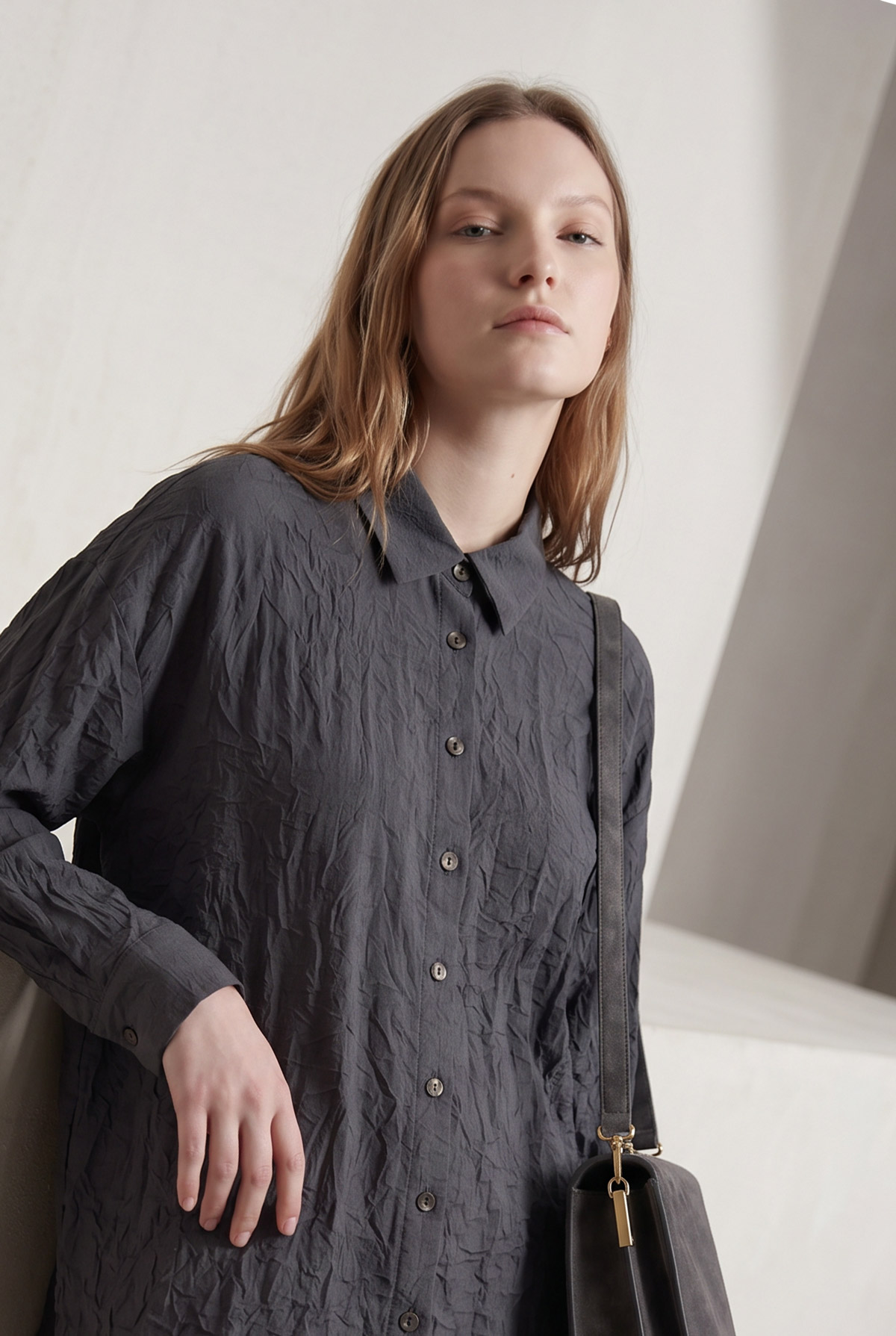 Modal Crash Kado Oversize Gömlek |  