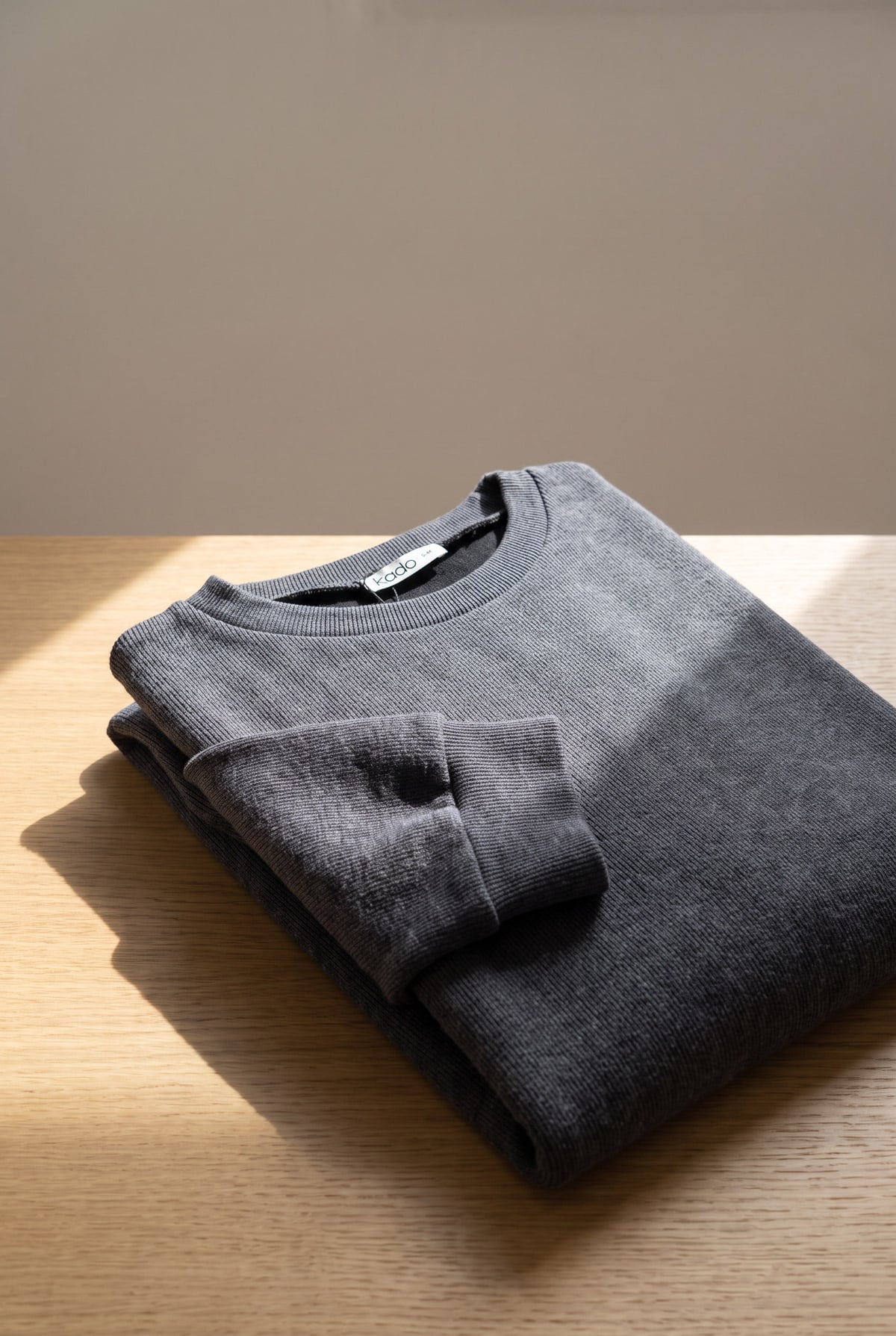 Bisiklet Yaka Kışlık Basic Kadın Sweat | Linvey 
