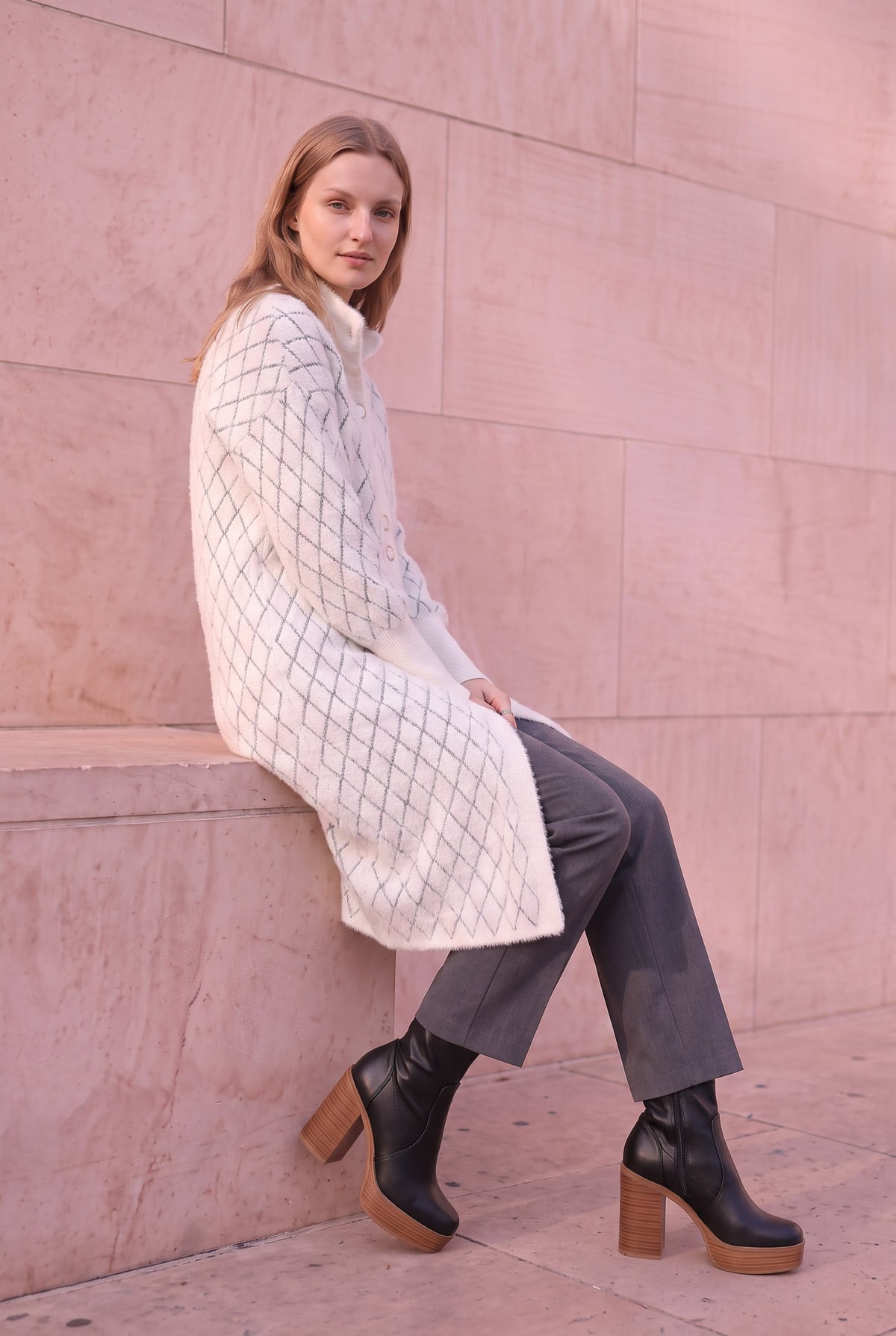 ANGORA DÜĞMELİ  HIRKA | Linvey 