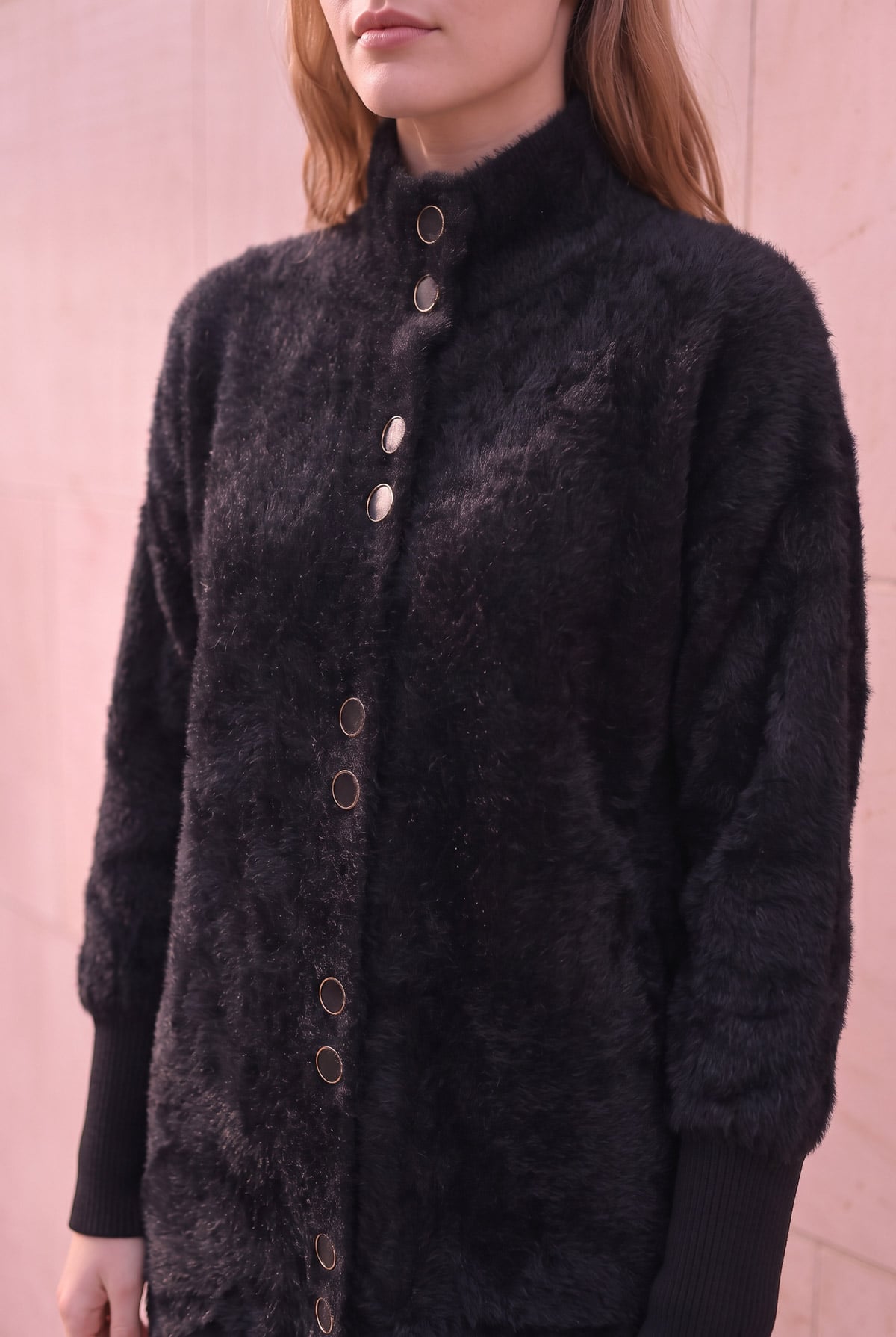 ANGORA DÜĞMELİ  HIRKA | Linvey 
