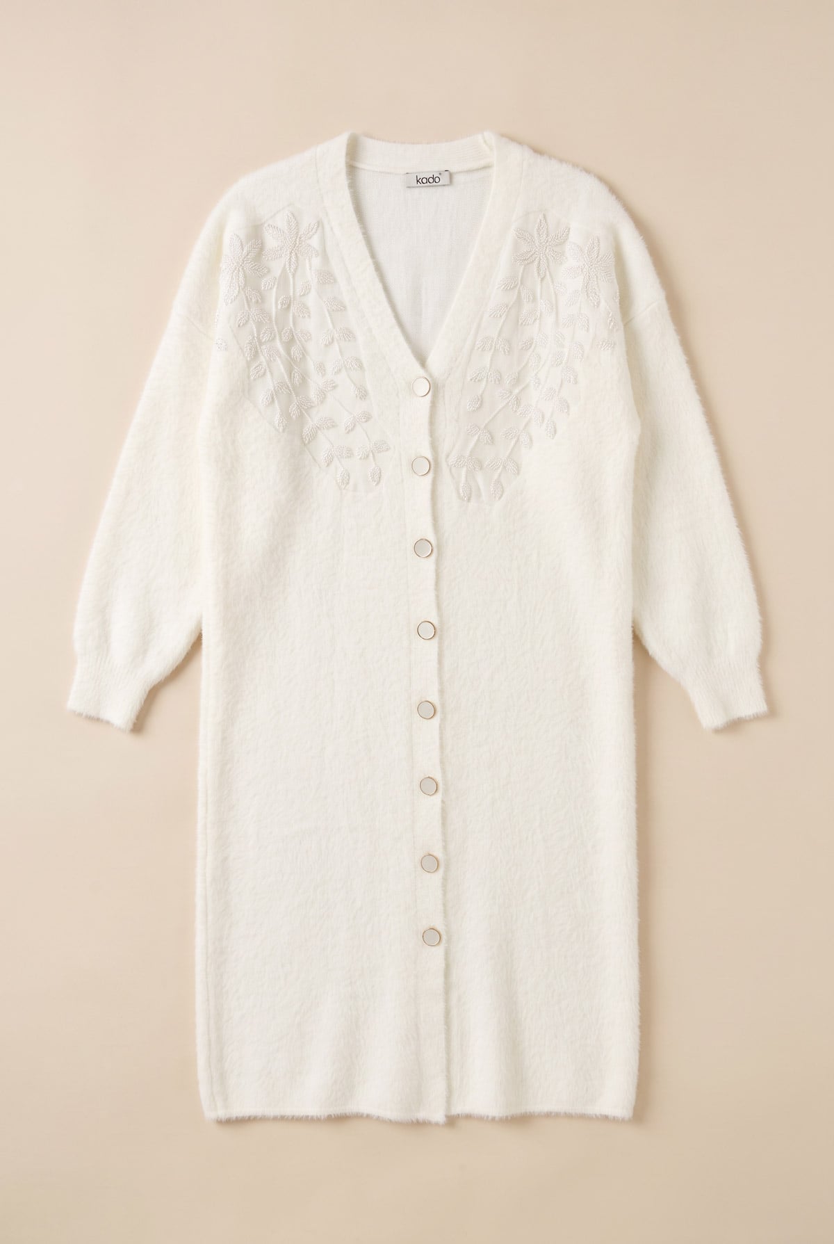 ANGORA BONCUK DETAYLI HIRKA | Linvey 