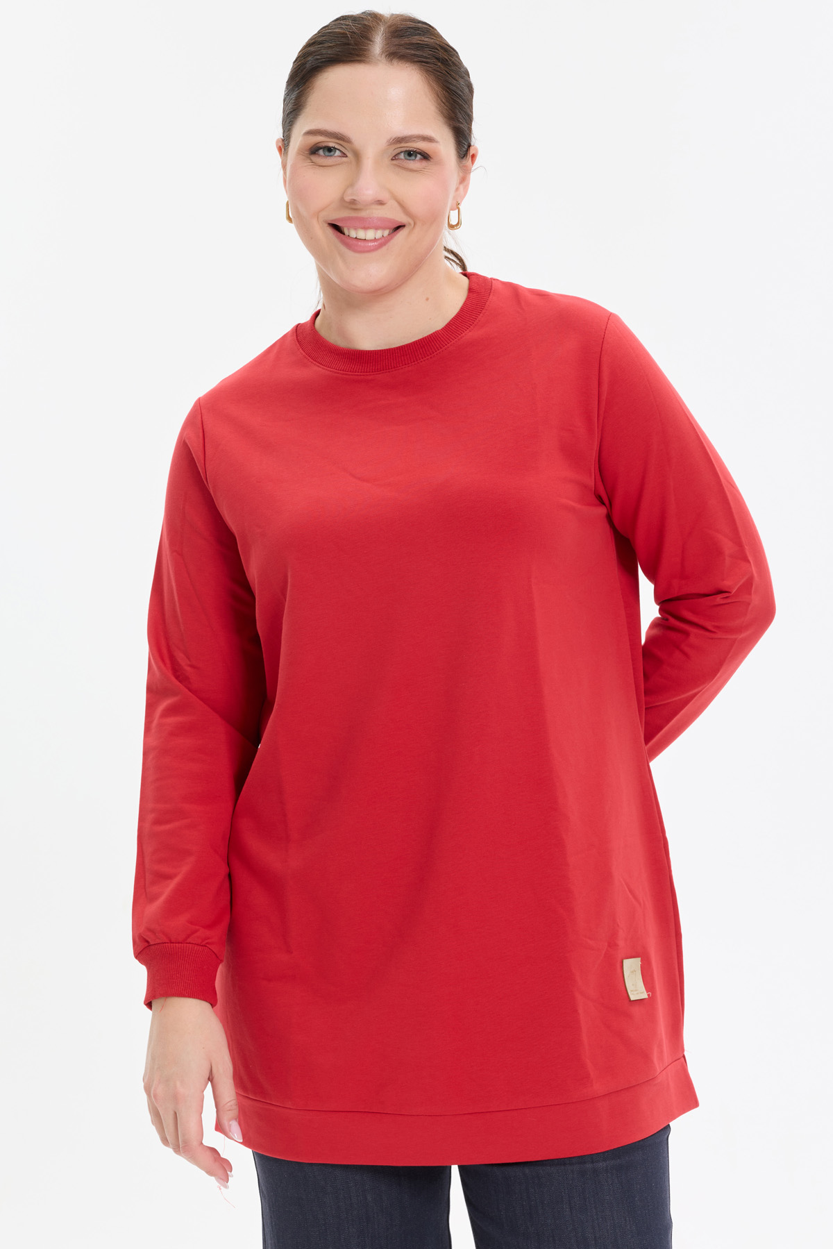 Basic Düz Rahat Kalıp Kadın Tunik |  