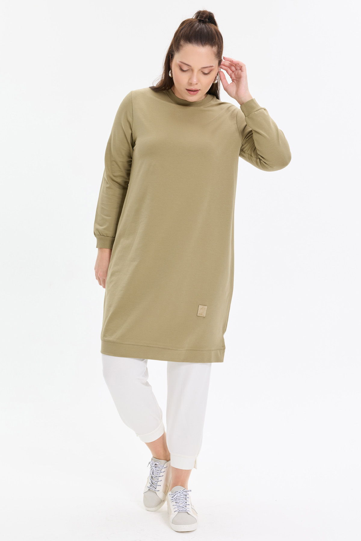 Basic Rahat Kalıp Uzun Kadın Tunik |  