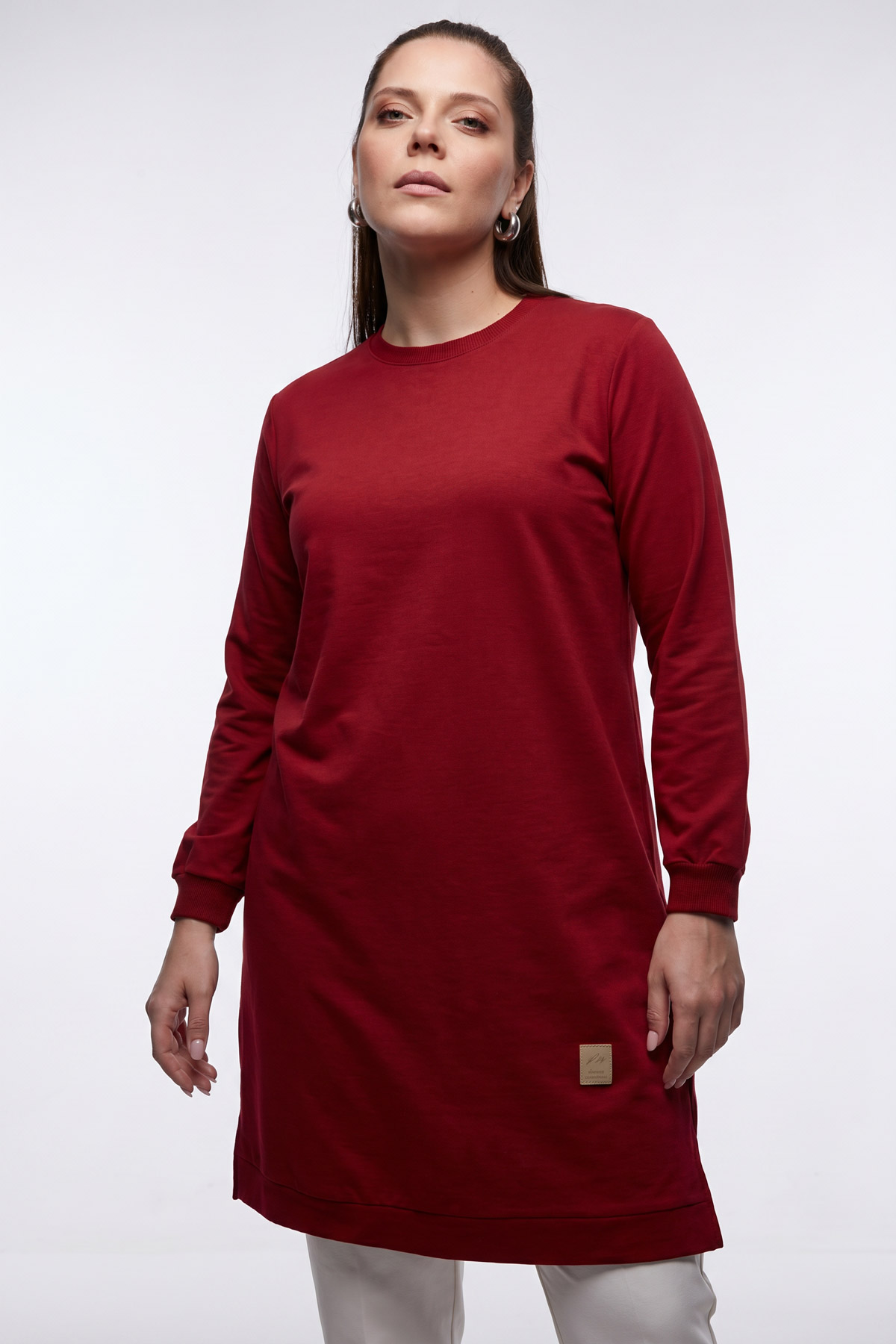Basic Rahat Kalıp Uzun Kadın Tunik |  