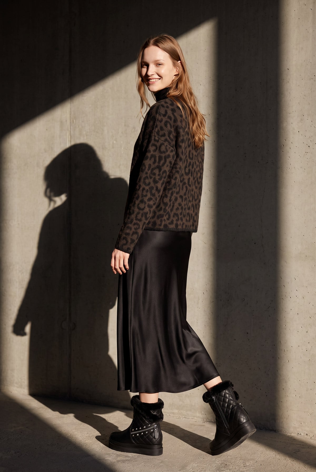 LEOPAR DESEN KISA HIRKA | Linvey 