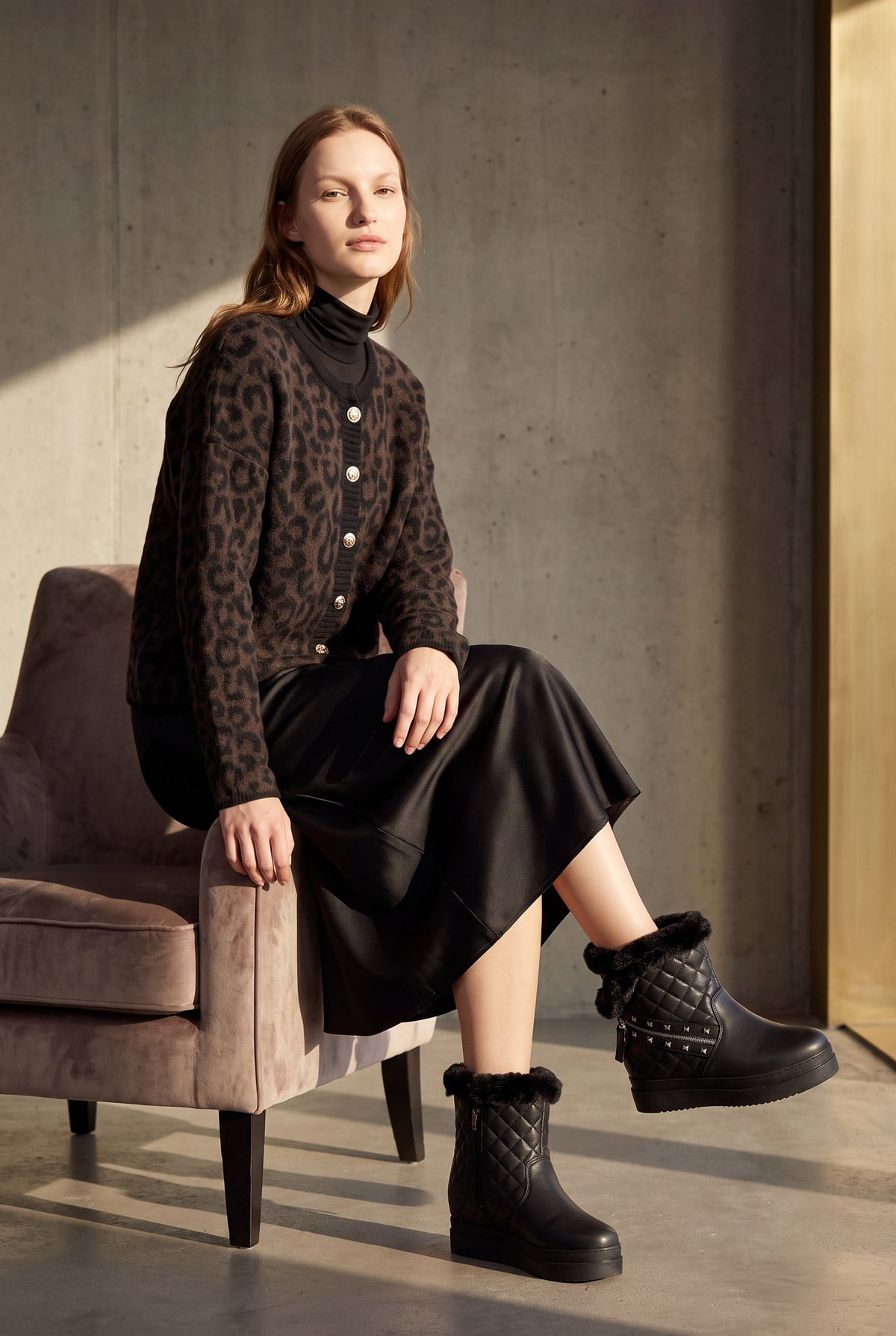 LEOPAR DESEN KISA HIRKA | Linvey 