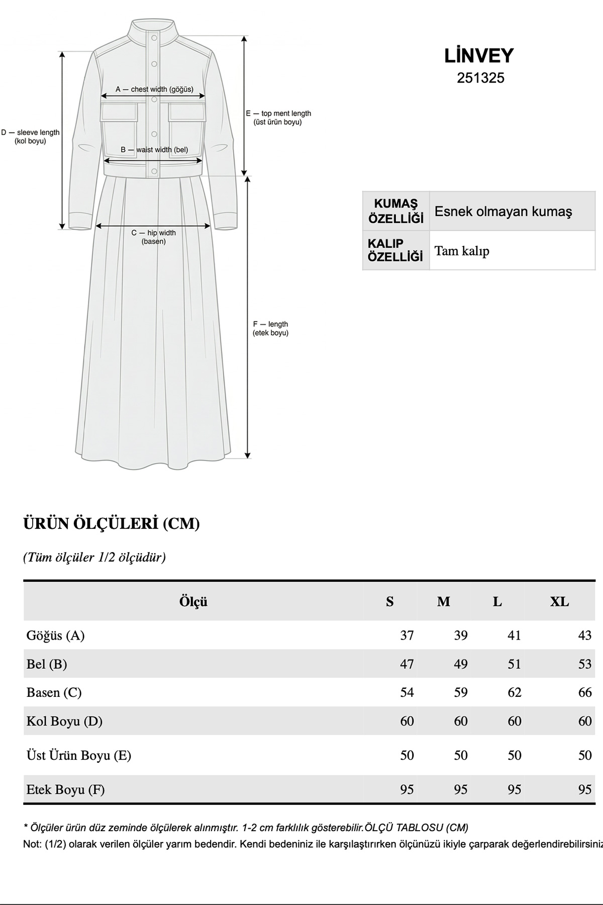Forza Denim Fermuar Detaylı Düğmeli Ceket Etek Kadın Takım |  