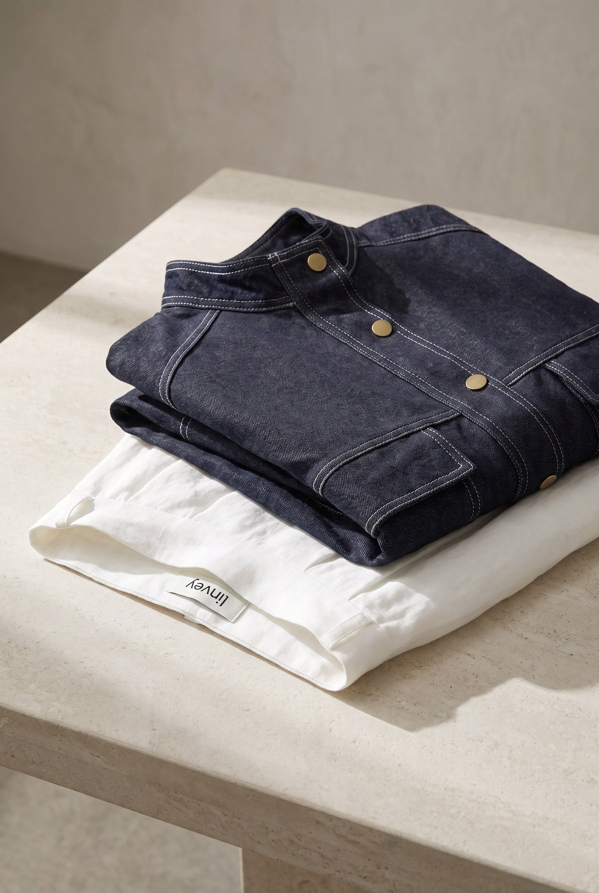 Forza Denim Fermuar Detaylı Düğmeli Ceket Etek Kadın Takım | Linvey 