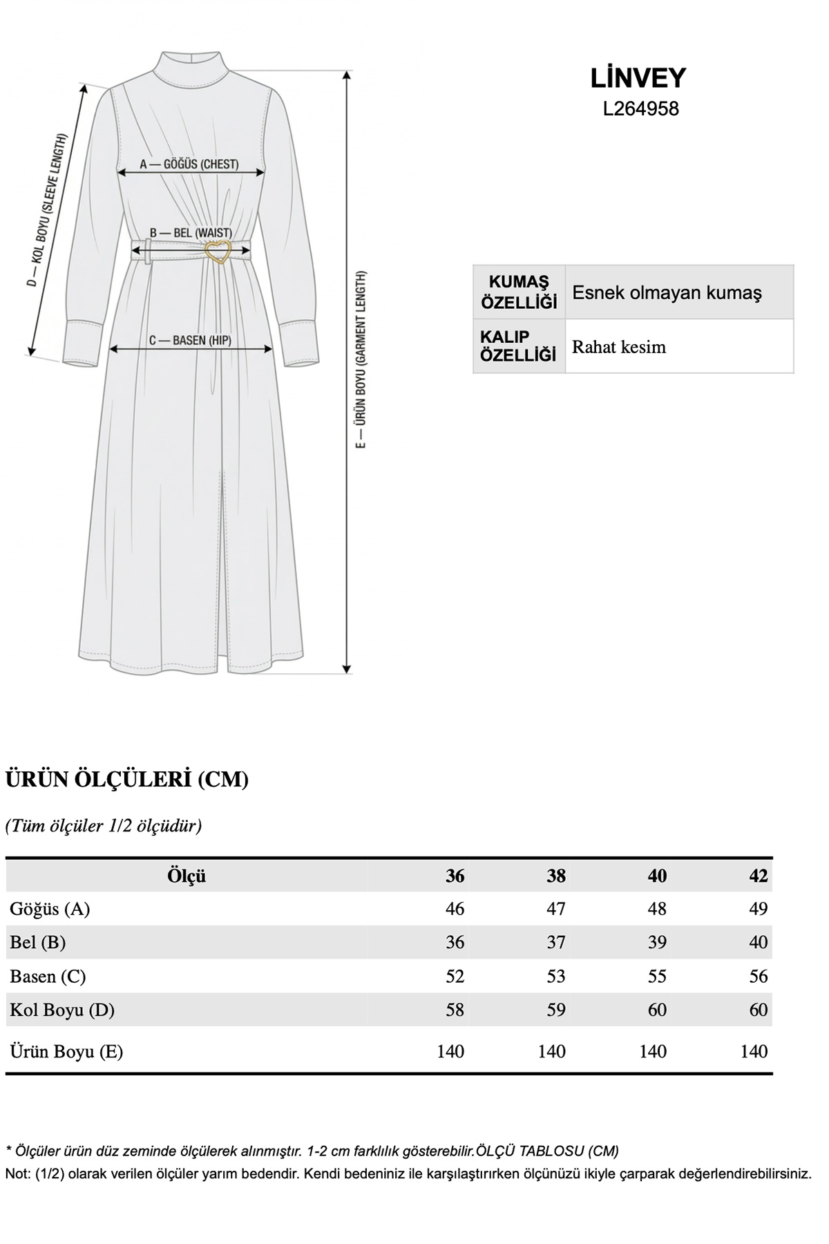 Modal Tensel Kumaş Drapeli Kemer Detaylı Tokalı Uzun Elbise Kadın |  