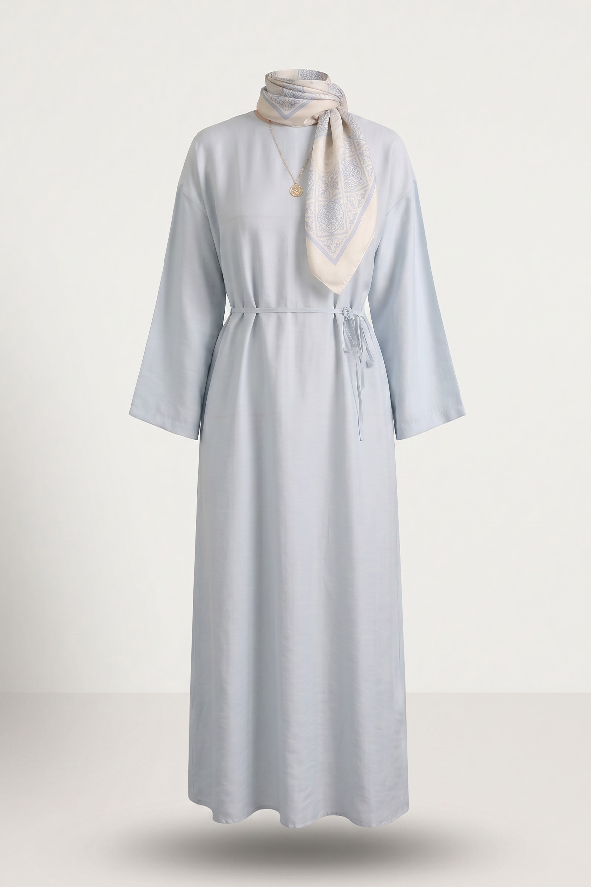 Sultan Basic Elbise 0001 - BEBE MAVİSİ |  