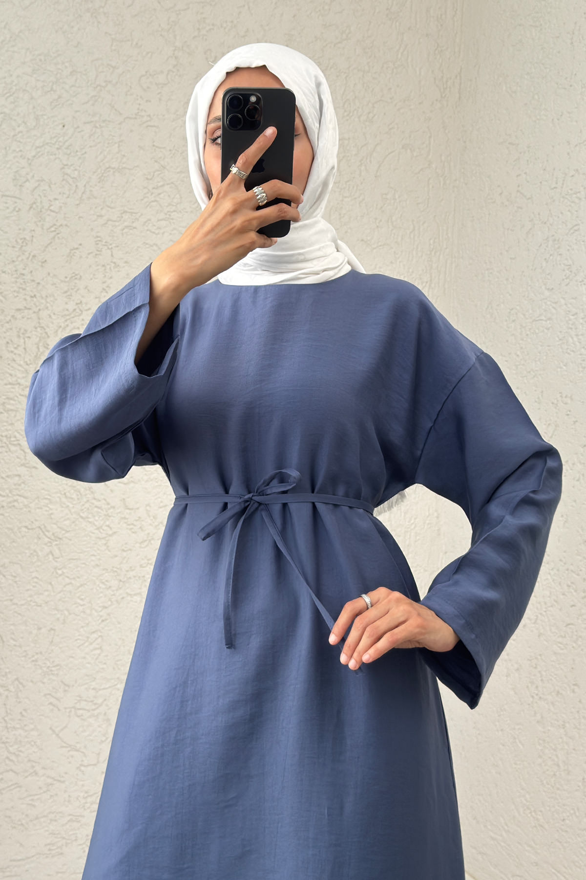 Sultan Basic Elbise 0001 - İNDİGO |  