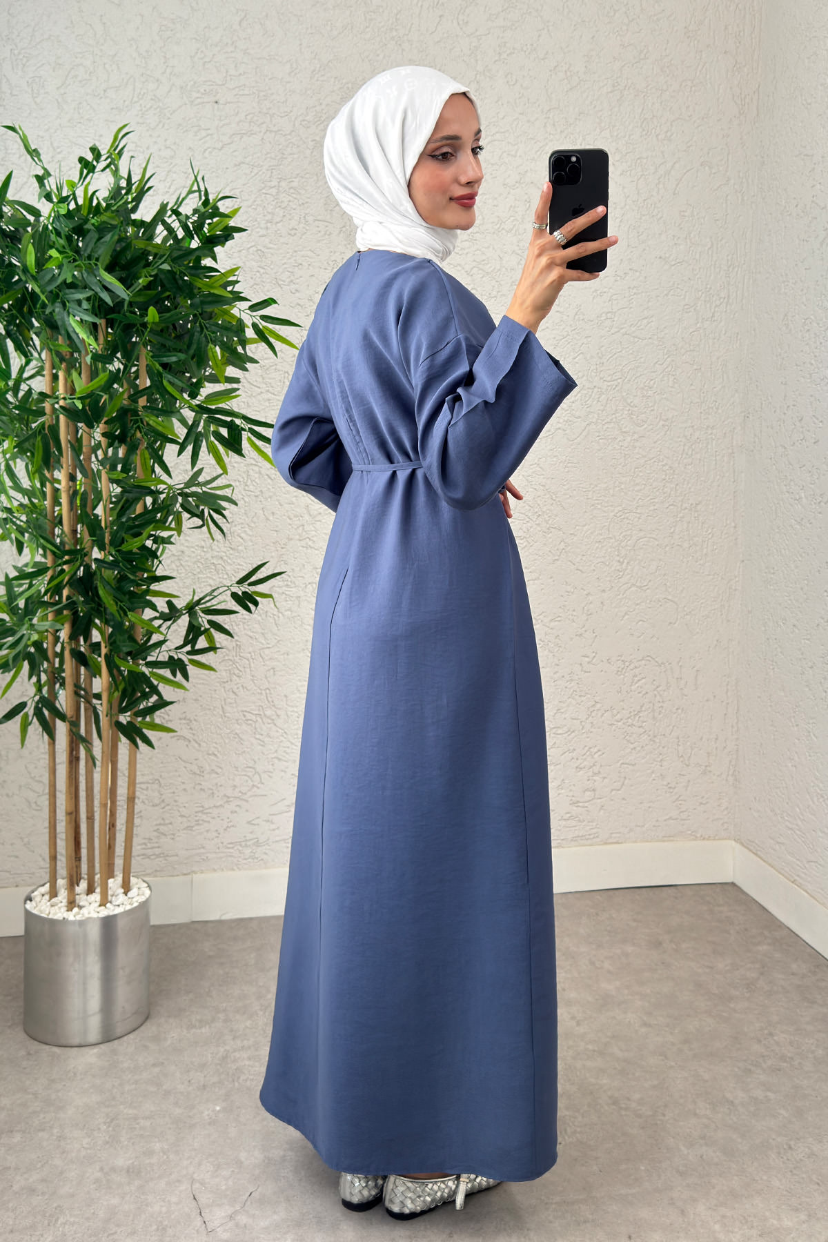 Sultan Basic Elbise 0001 - İNDİGO |  