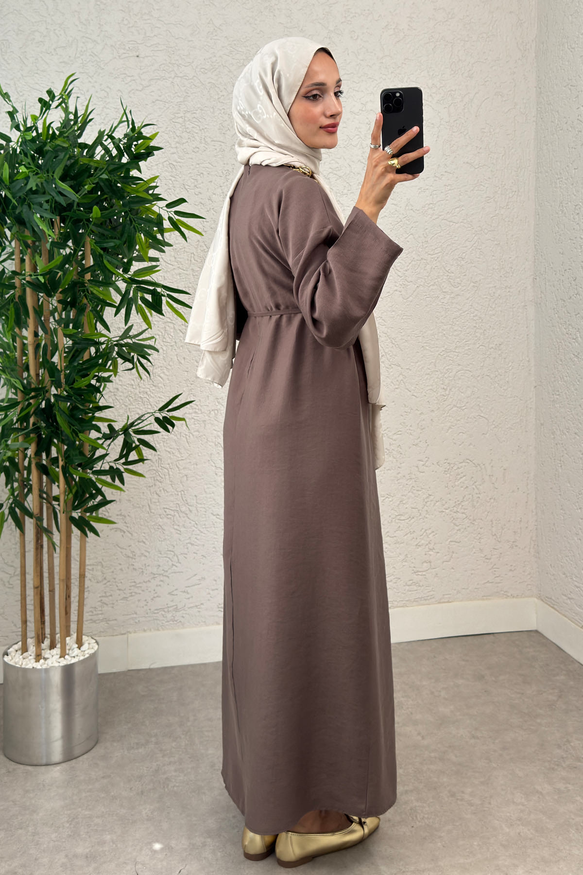 Sultan Basic Elbise 0001 - KESTANE |  