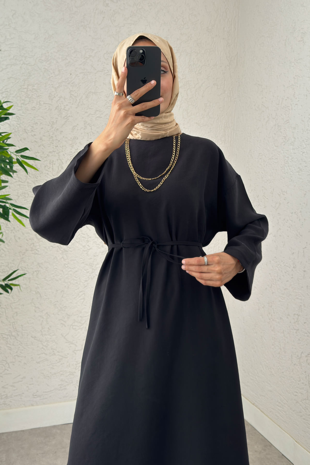 Sultan Basic Elbise 0001 - SİYAH |  