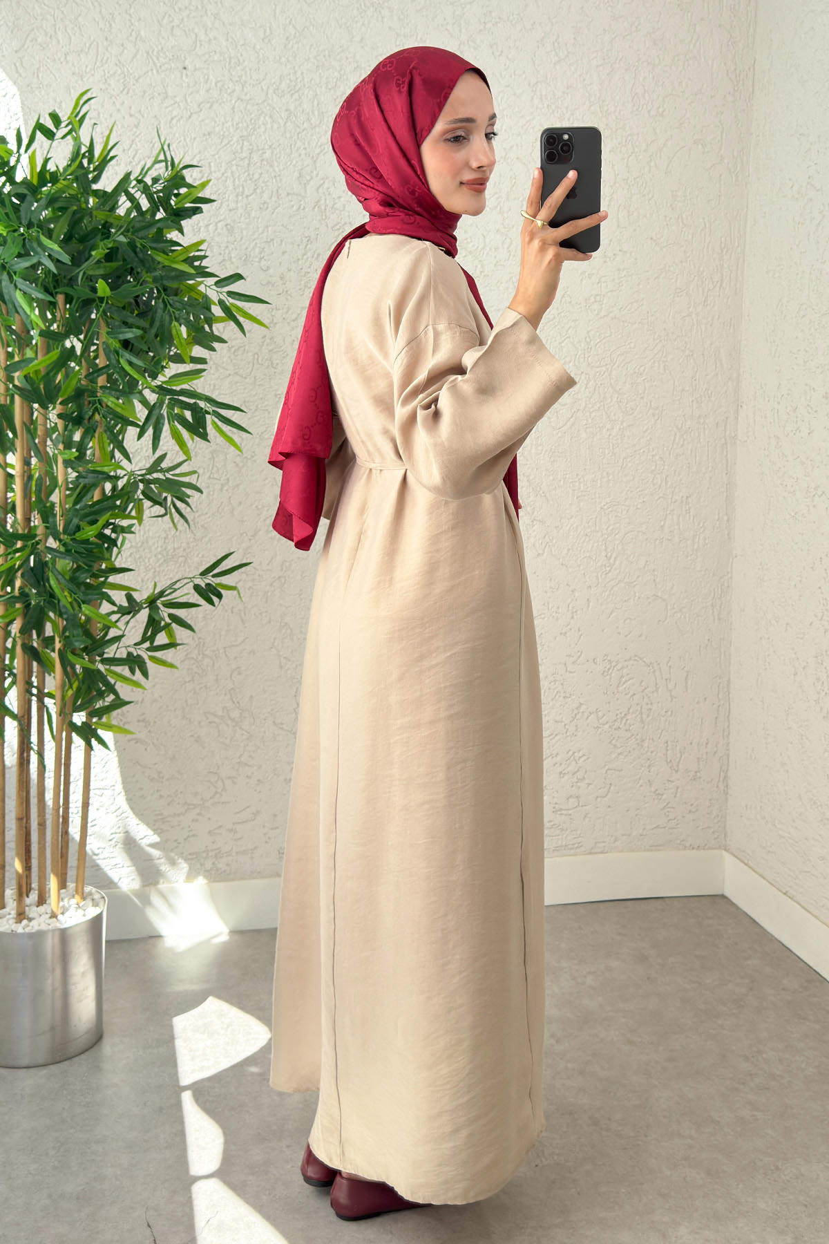 Sultan Basic Elbise 0001 - TAŞ RENGİ |  