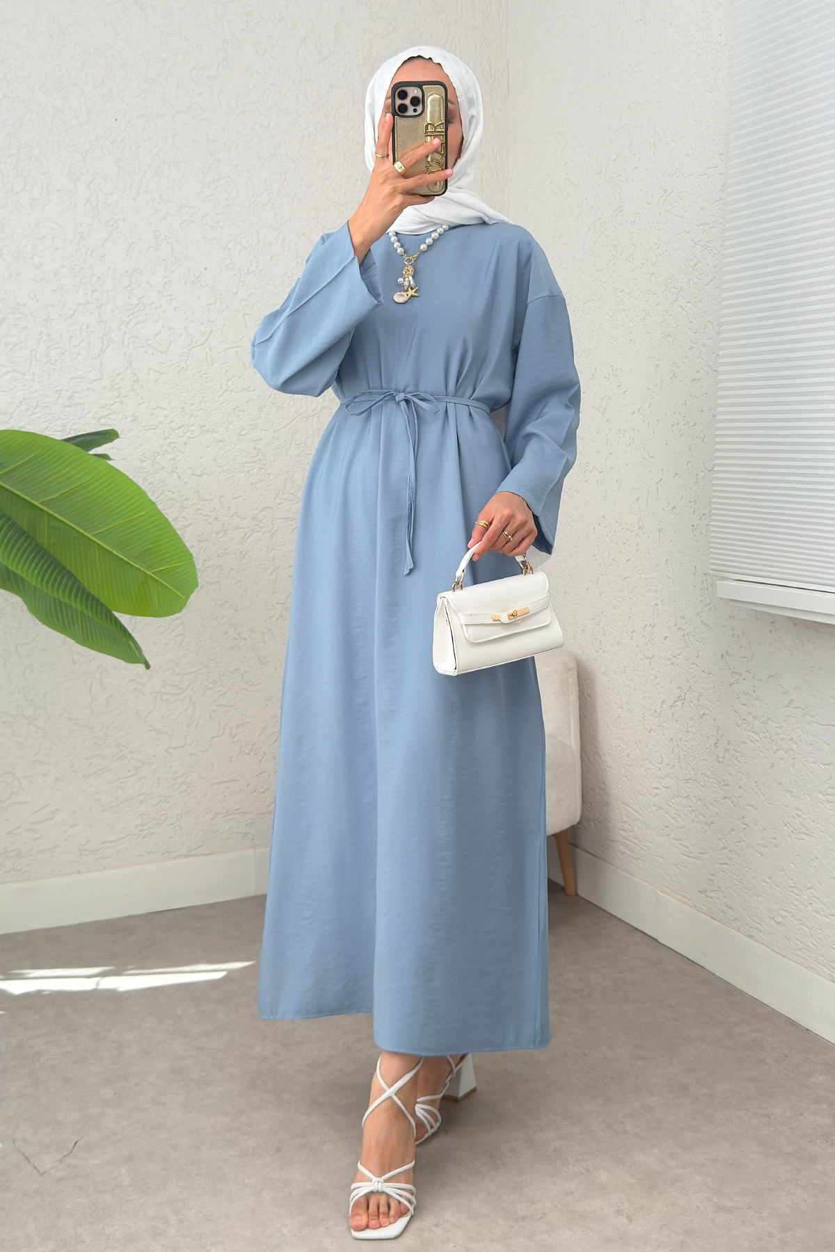 Sultan Basic Elbise 0001 - MAVİ |  