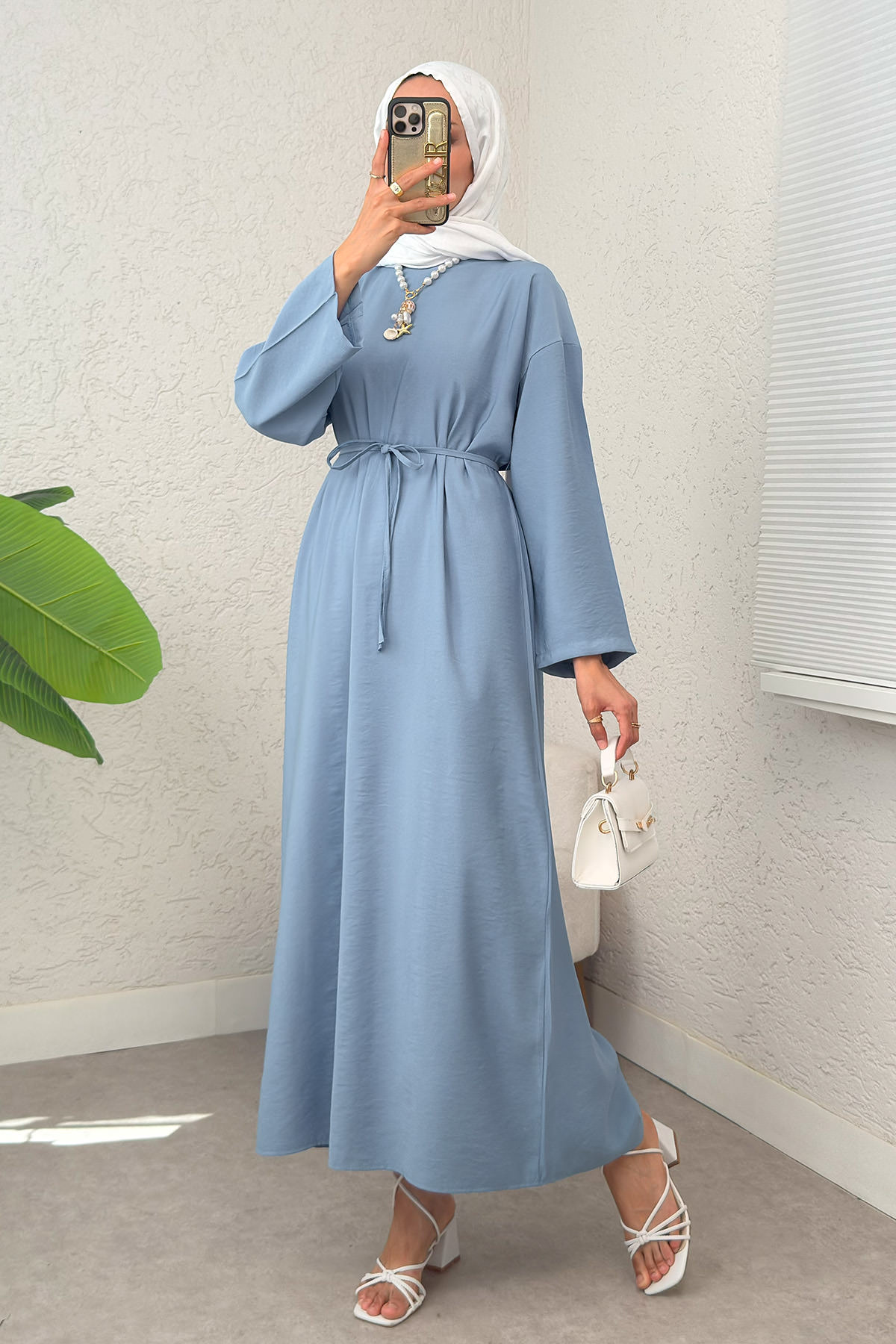 Sultan Basic Elbise 0001 - MAVİ |  