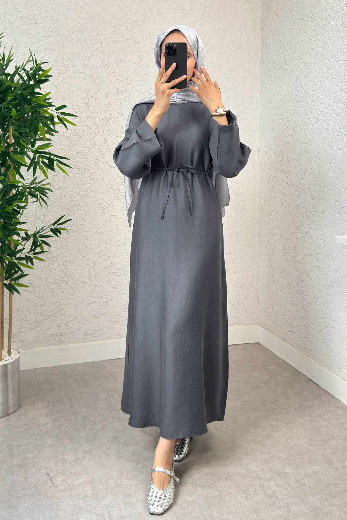 Sultan Basic Elbise 0001 - ANTRASİT |  