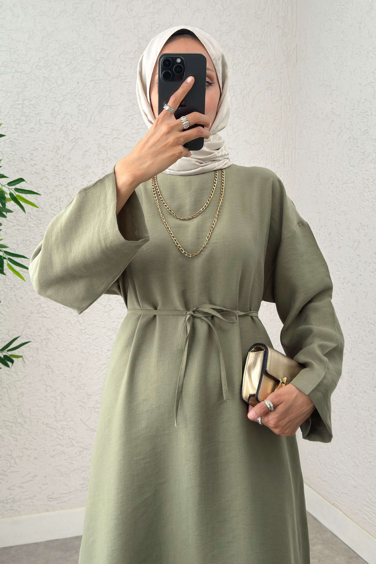 Sultan Basic Elbise 0001 - HAKİ |  