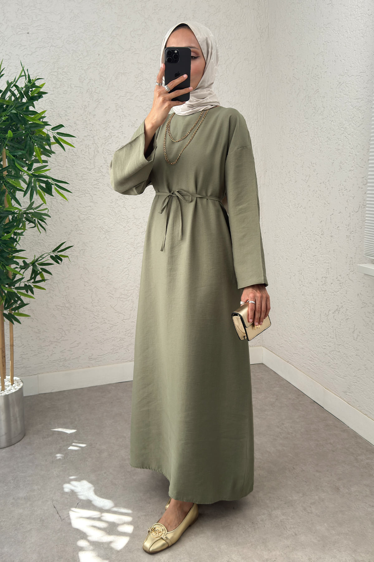 Sultan Basic Elbise 0001 - HAKİ |  