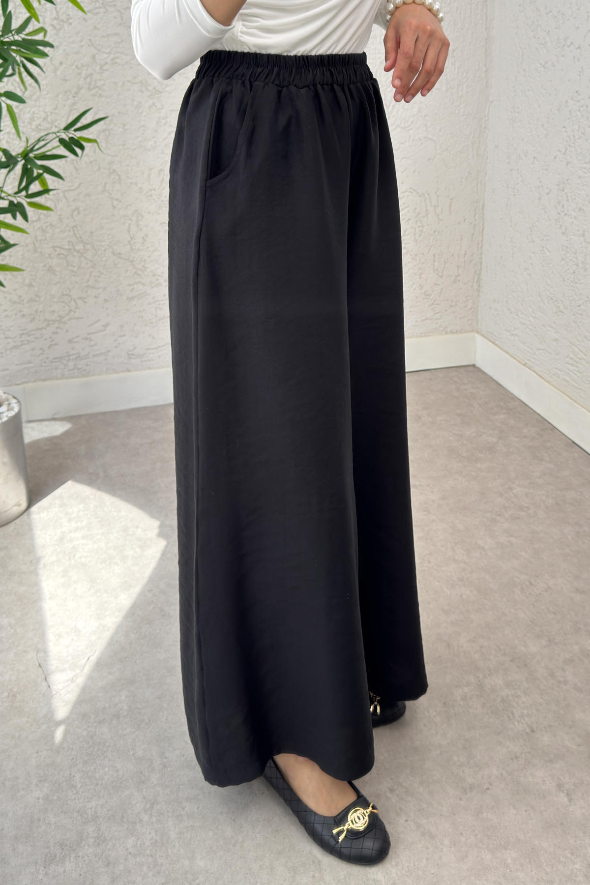 Boru Paça Pantolon 0012 - SİYAH |  