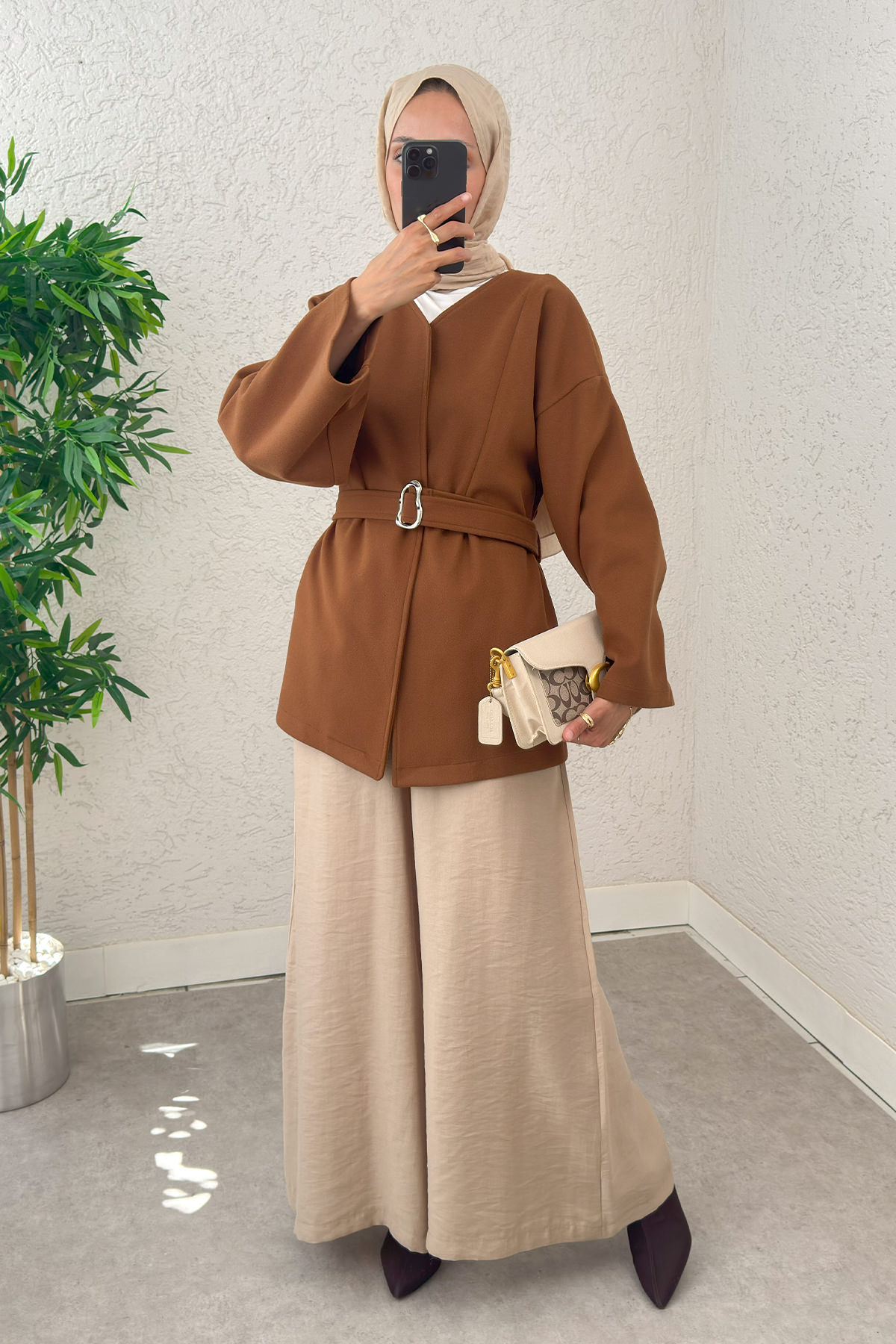 Premium Kaşe Kaban 0019 - TABA |  