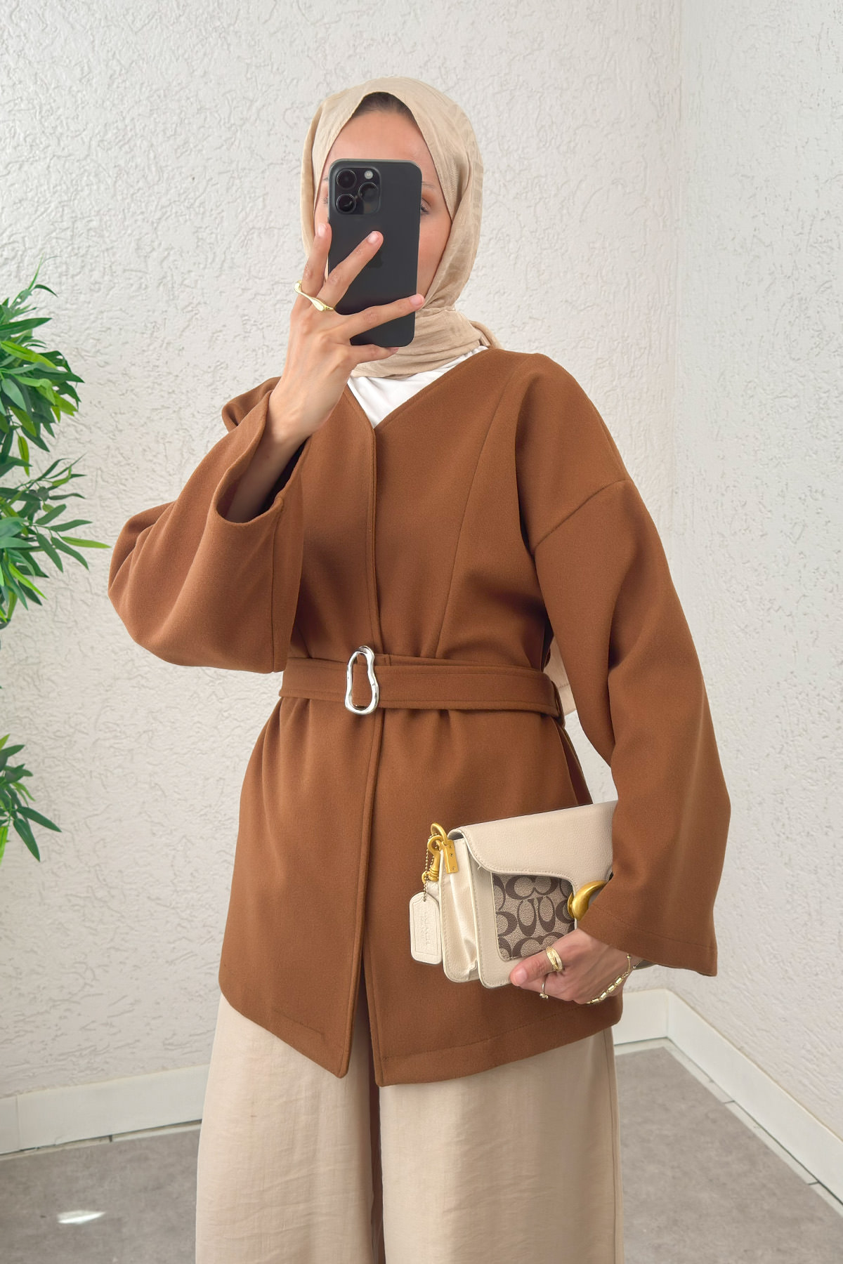 Premium Kaşe Kaban 0019 - TABA |  