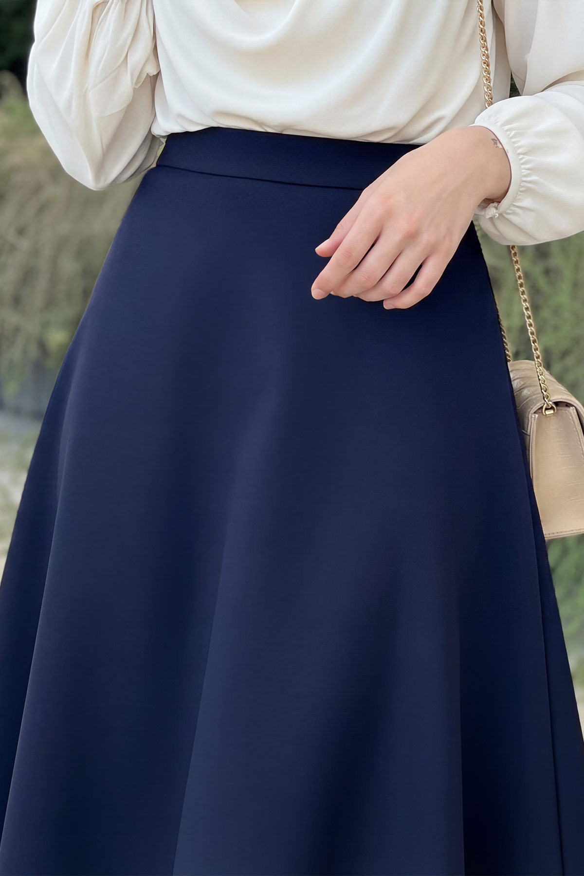 Scuba Kloş Etek 0023 - LACİVERT |  