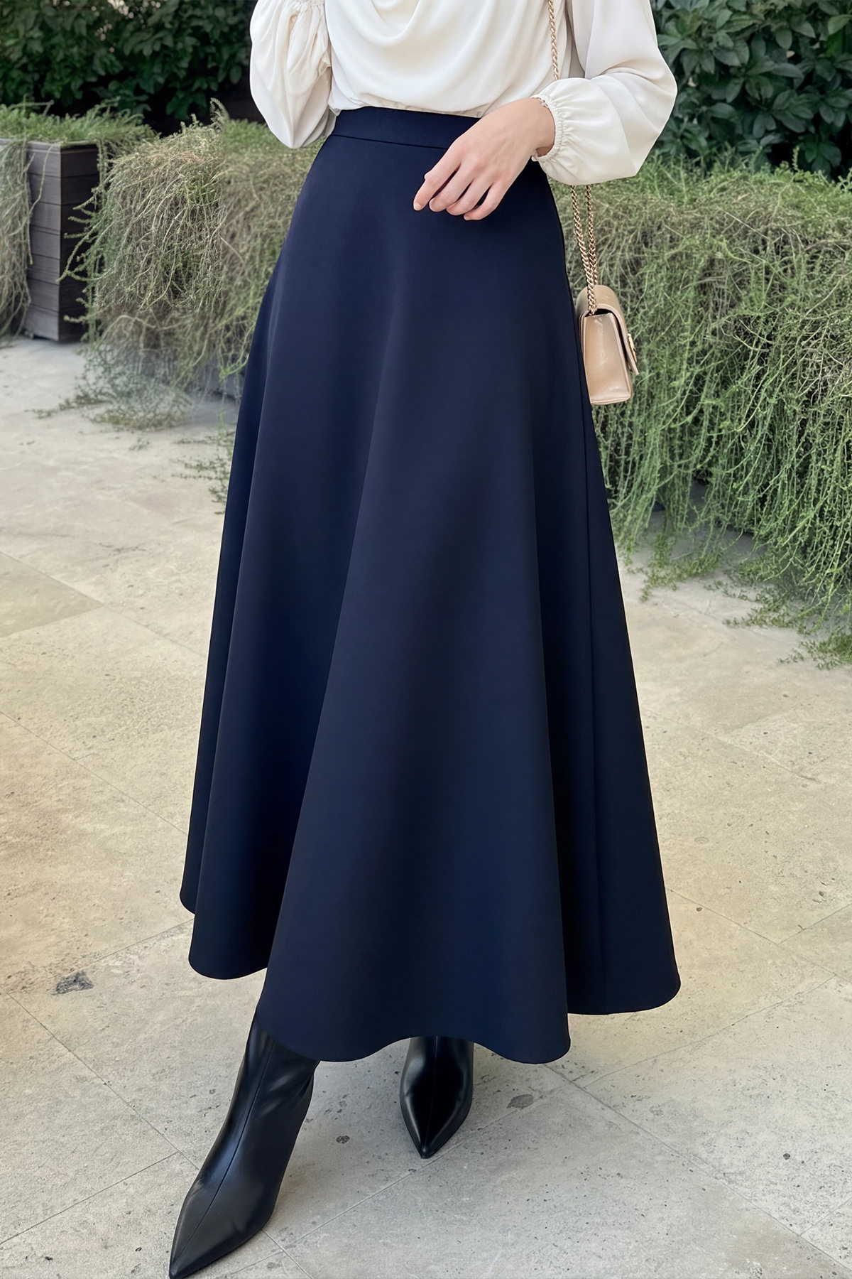 Scuba Kloş Etek 0023 - LACİVERT |  