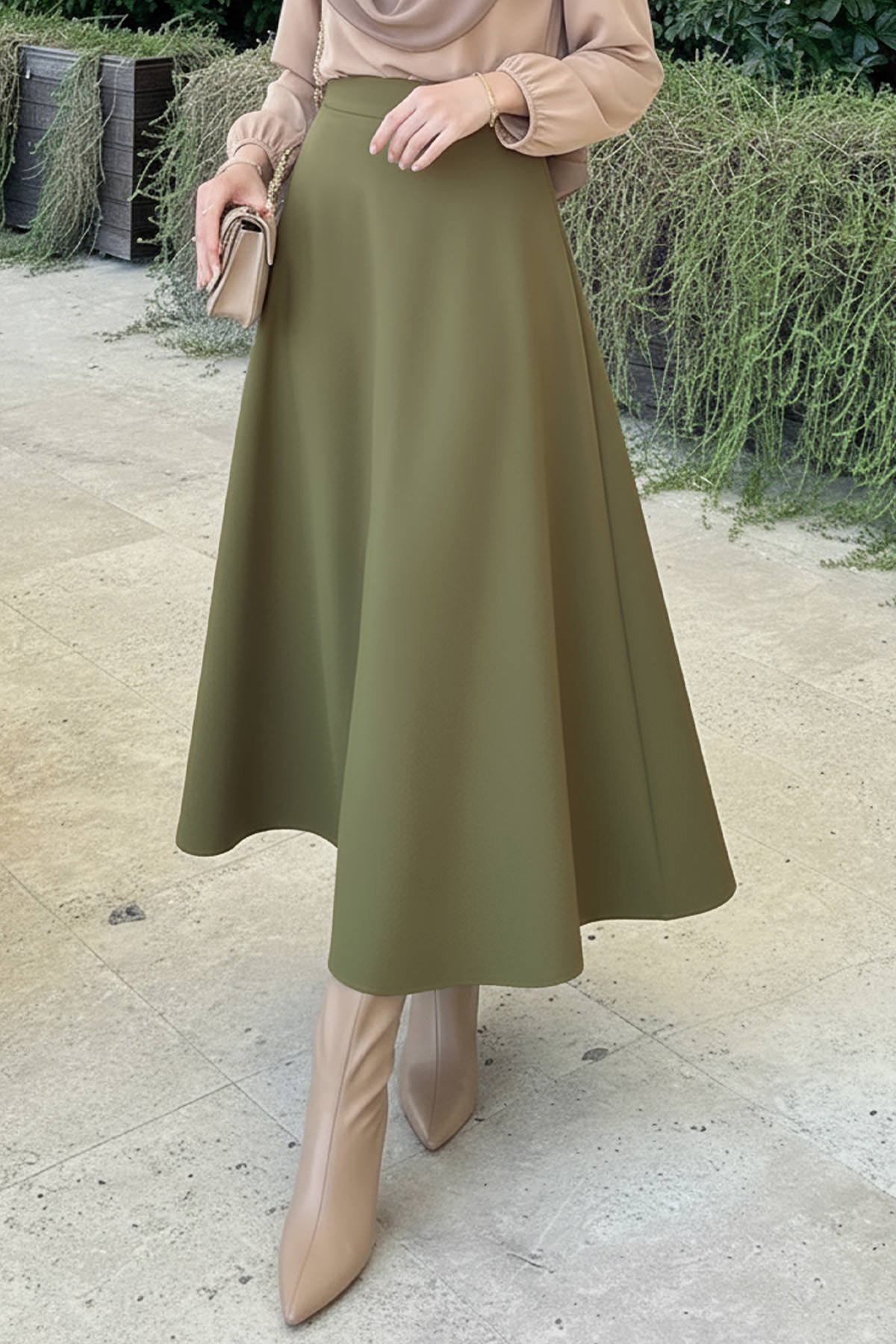 Scuba Kloş Etek 0023 - HAKİ |  