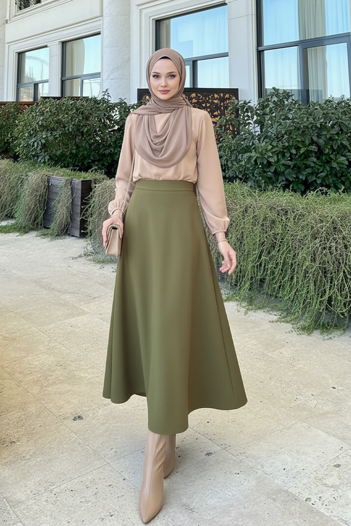 Scuba Kloş Etek 0023 - HAKİ |  