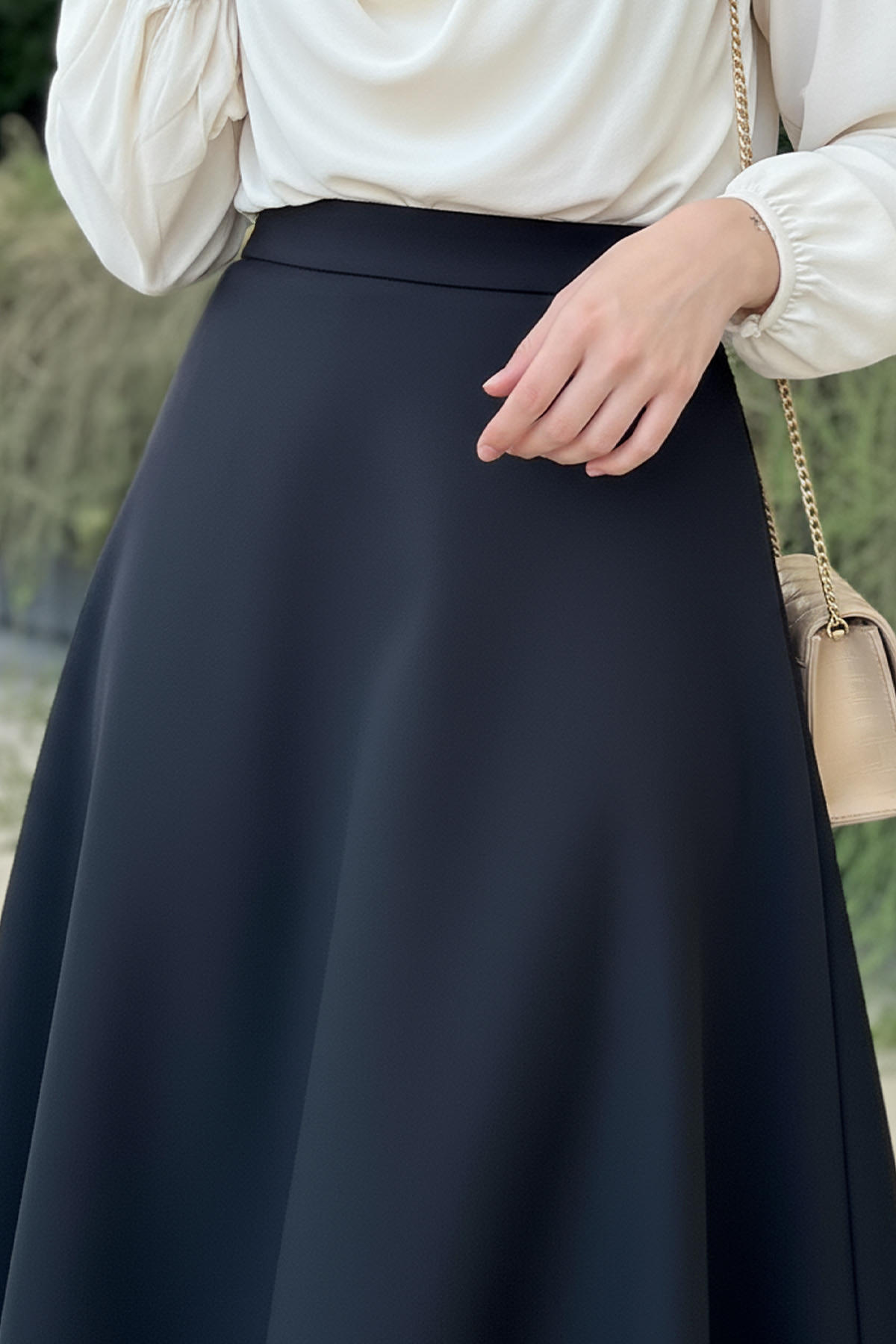 Scuba Kloş Etek 0023 - SİYAH |  