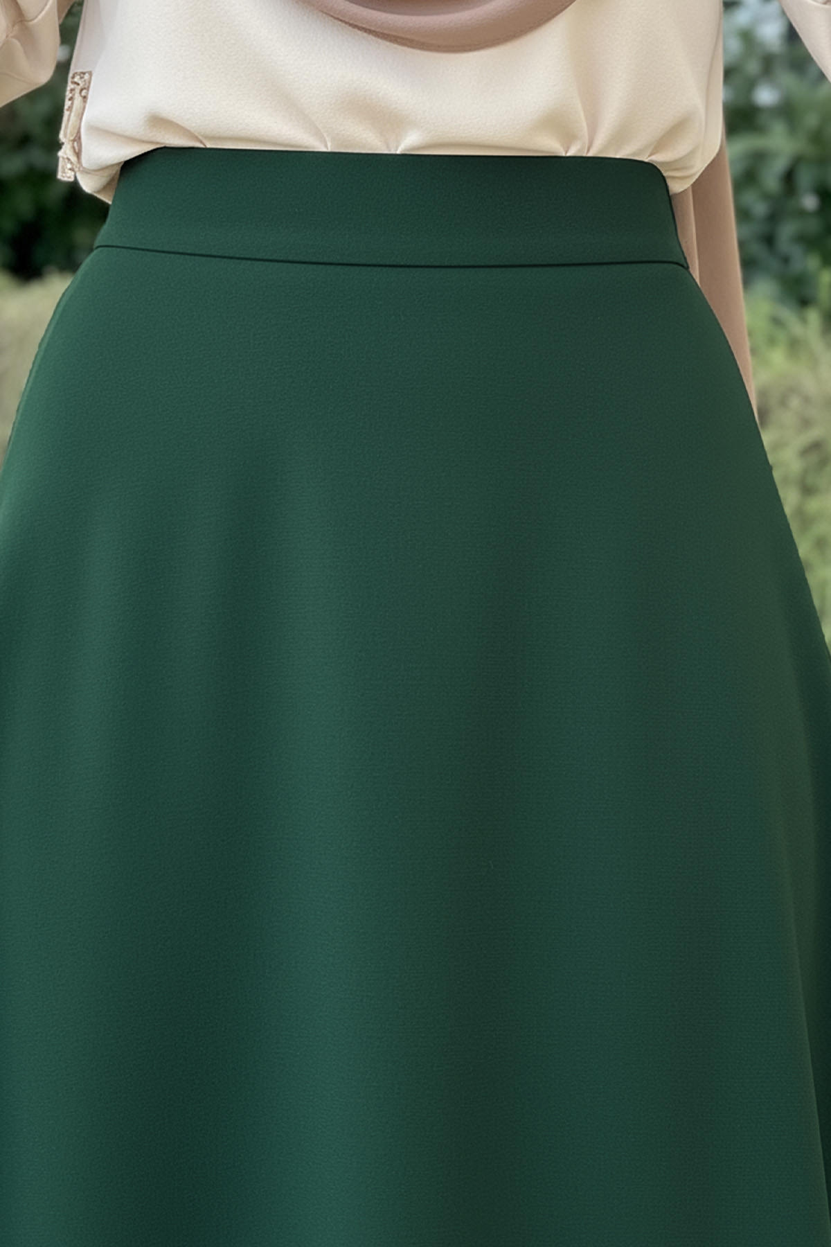 Scuba Kloş Etek 0023 - ZÜMRÜT YEŞİLİ |  