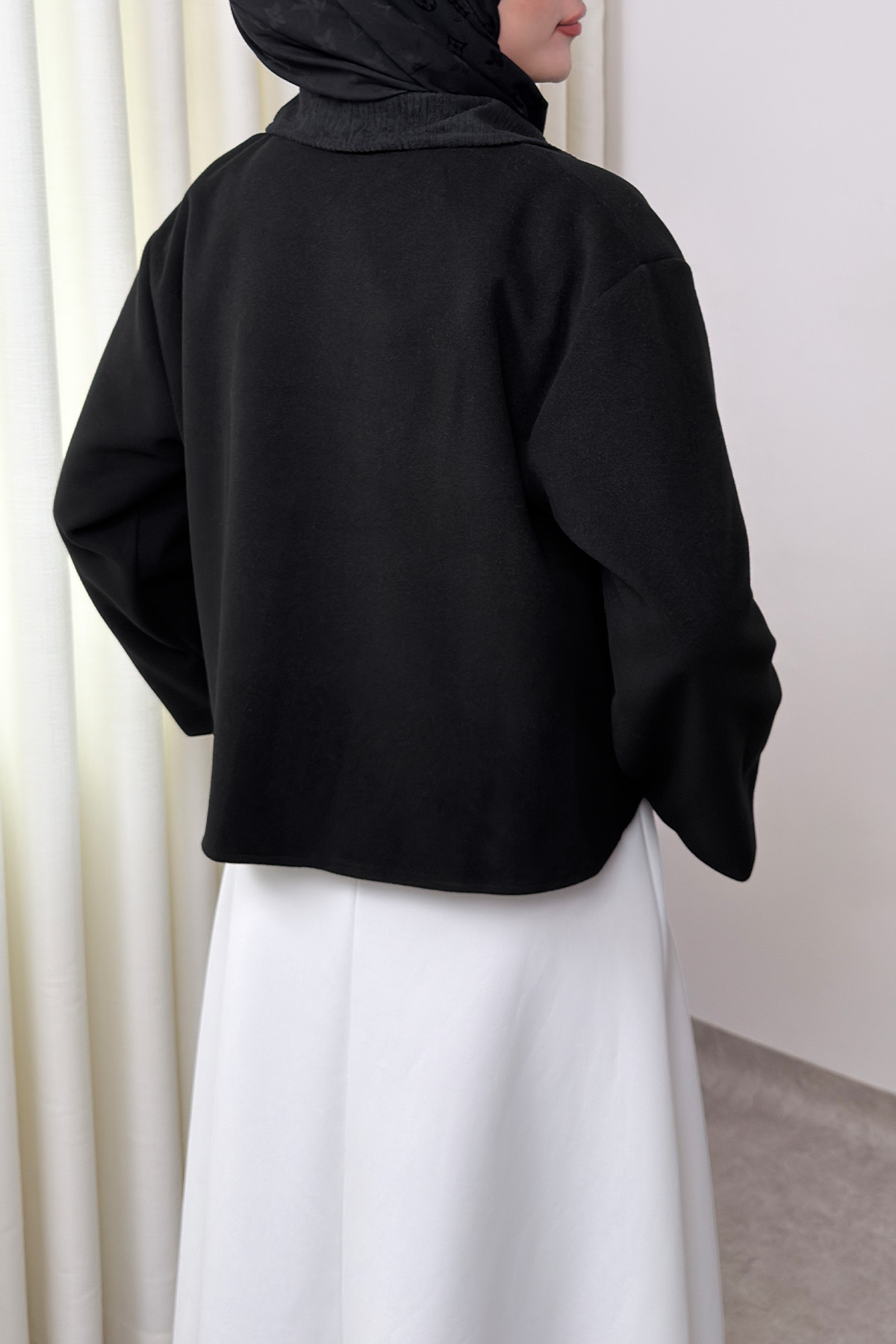 Kanguru Cepli Ceket 0034 - SİYAH |  