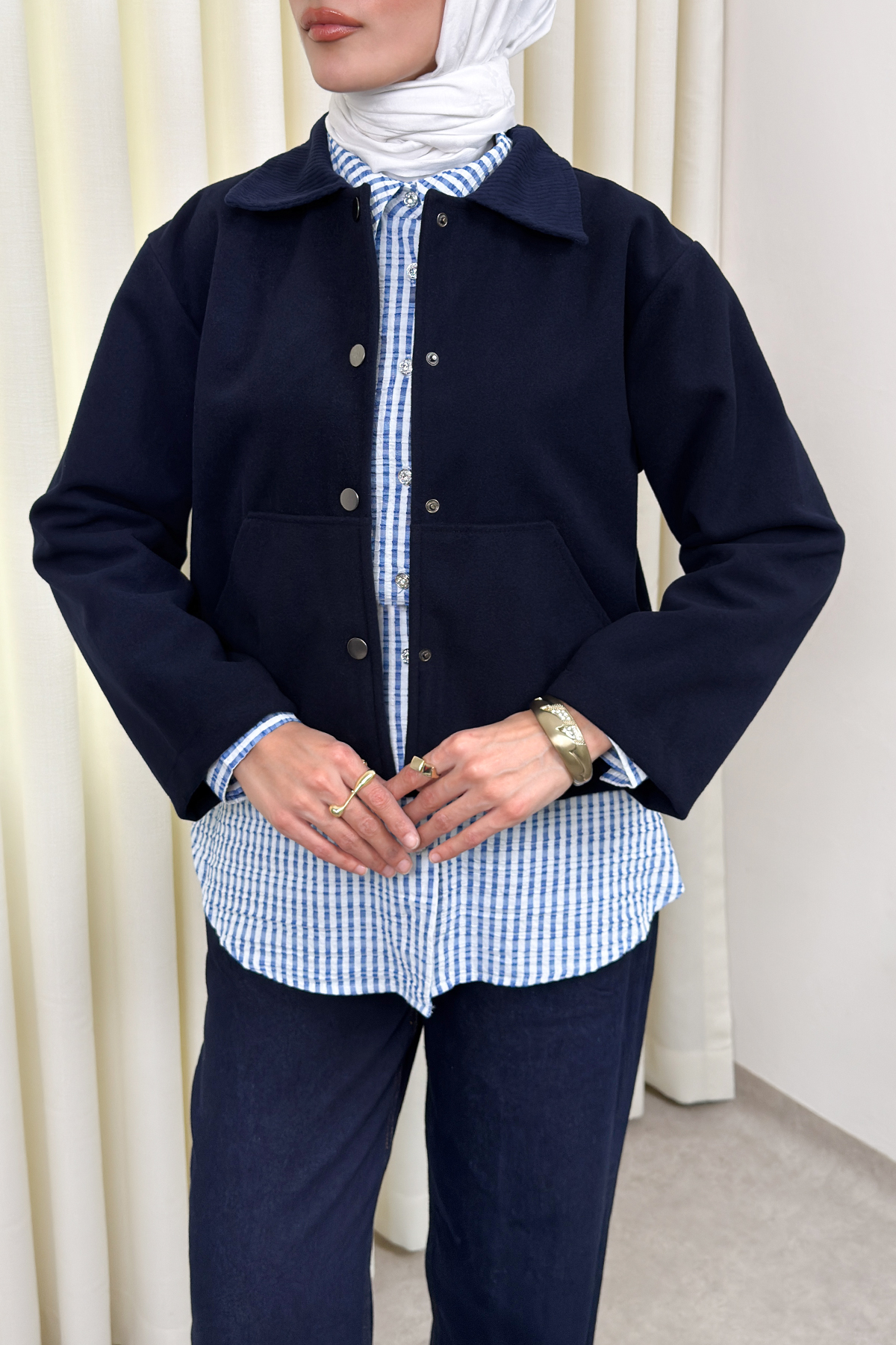 Kanguru Cepli Ceket 0034 - LACİVERT |  