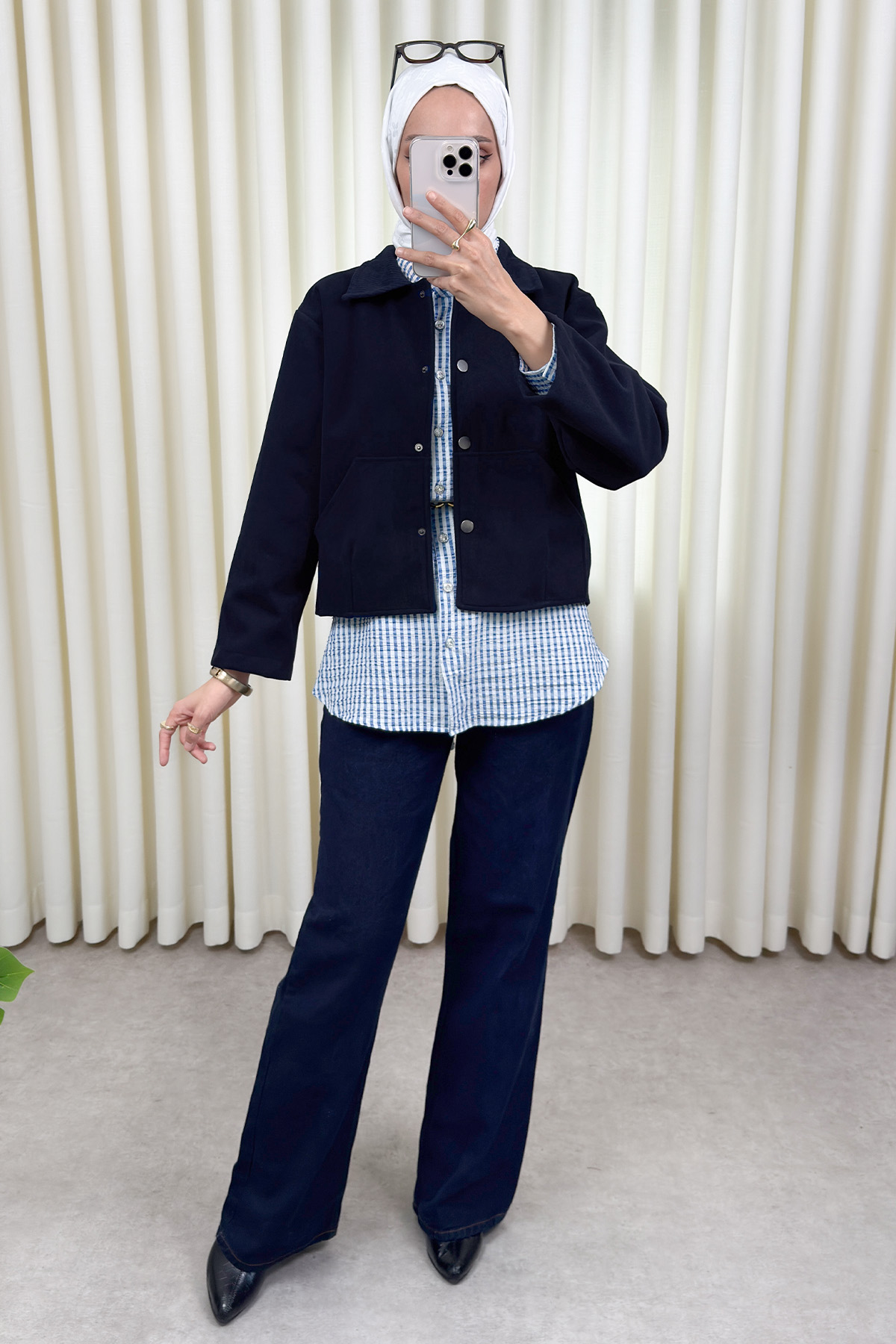 Kanguru Cepli Ceket 0034 - LACİVERT |  