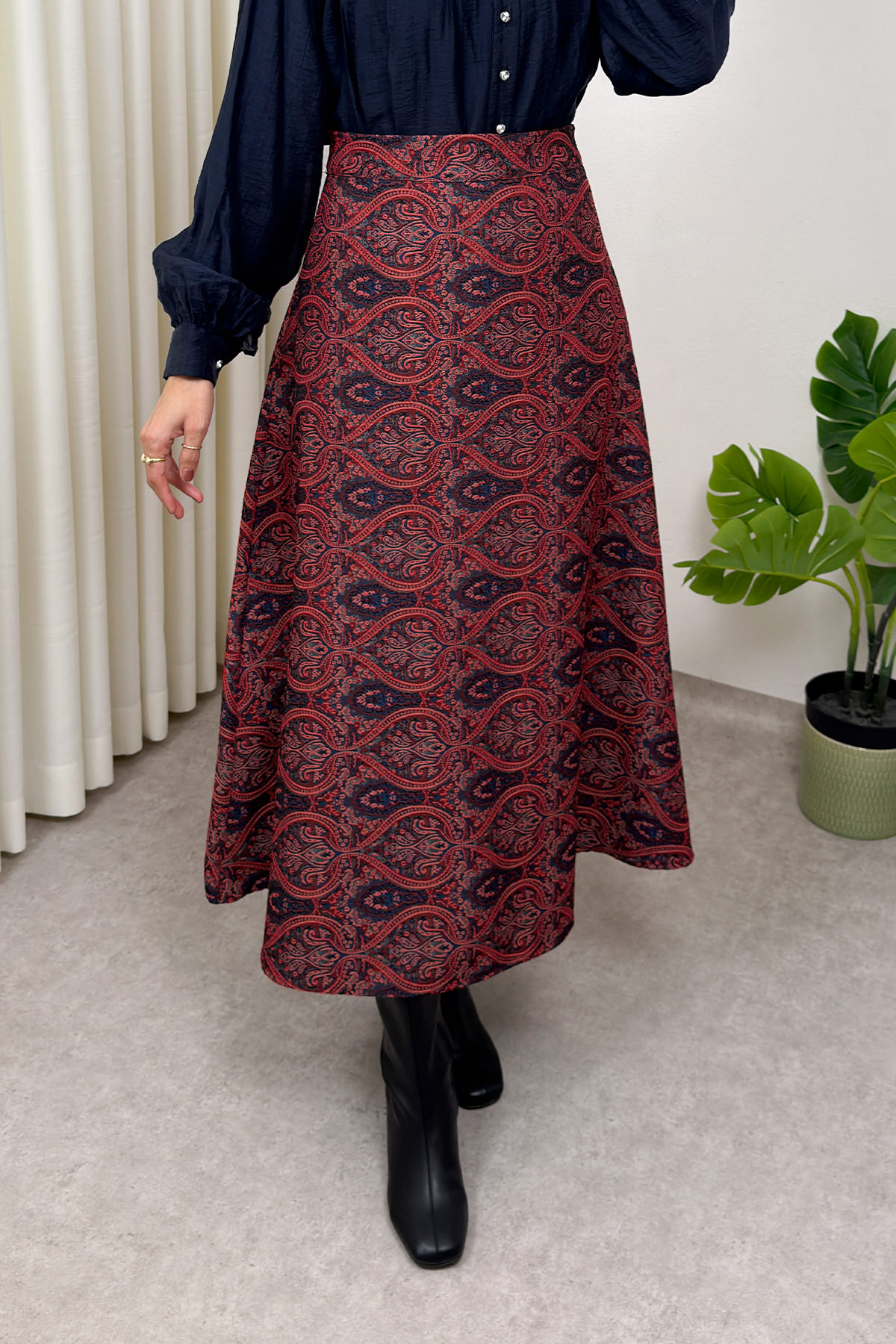 Otantik Desen Etek 0044 - BORDO |  