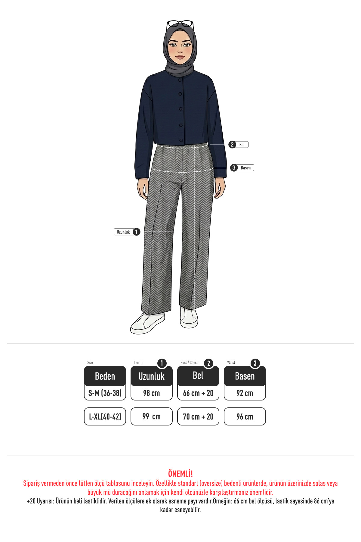 Kaşe Balıksırtı Desenli Pantolon 0055 - YEŞİL |  