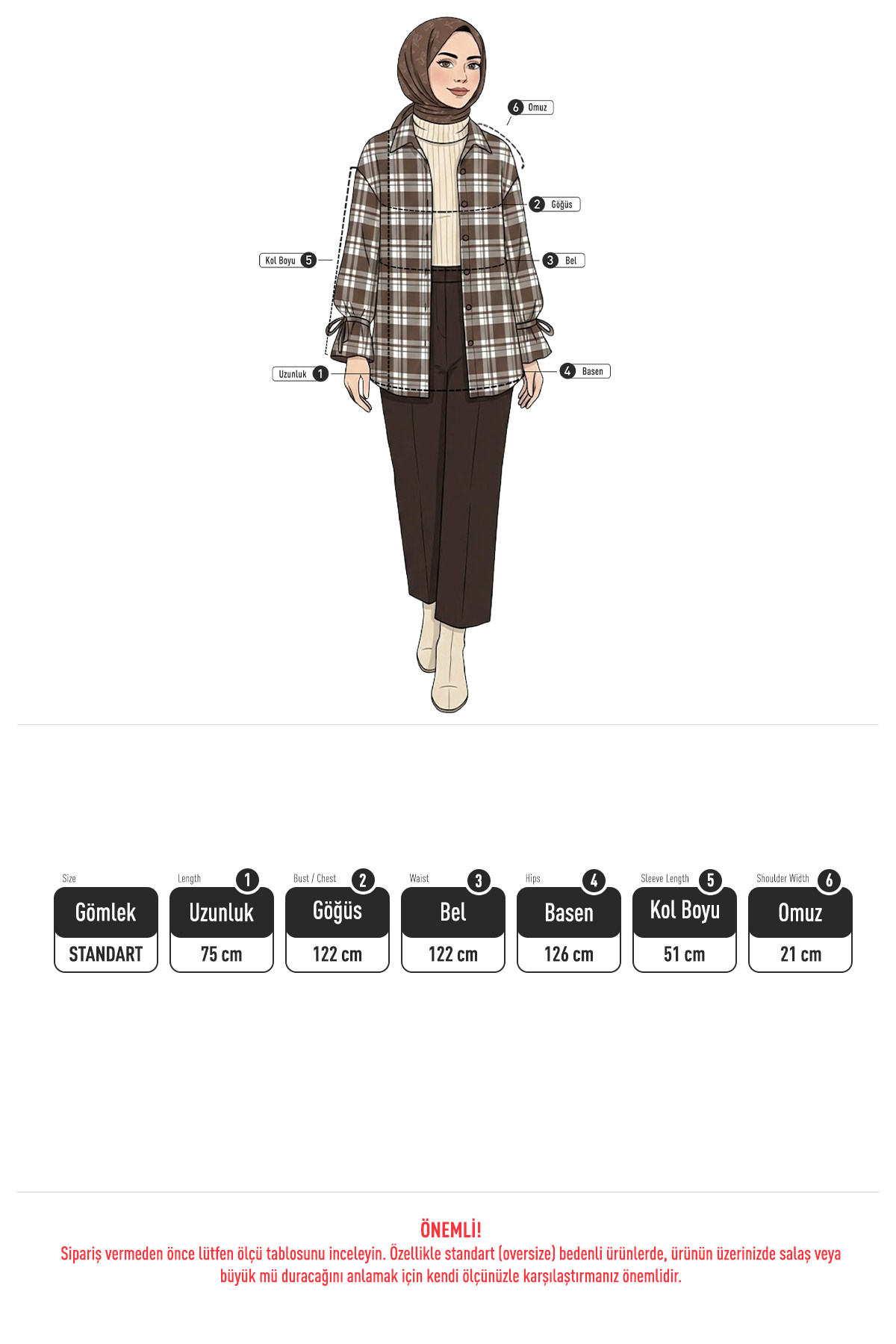 Kol Büzgülü Ekoseli Gömlek 0067 - LACİVERT |  