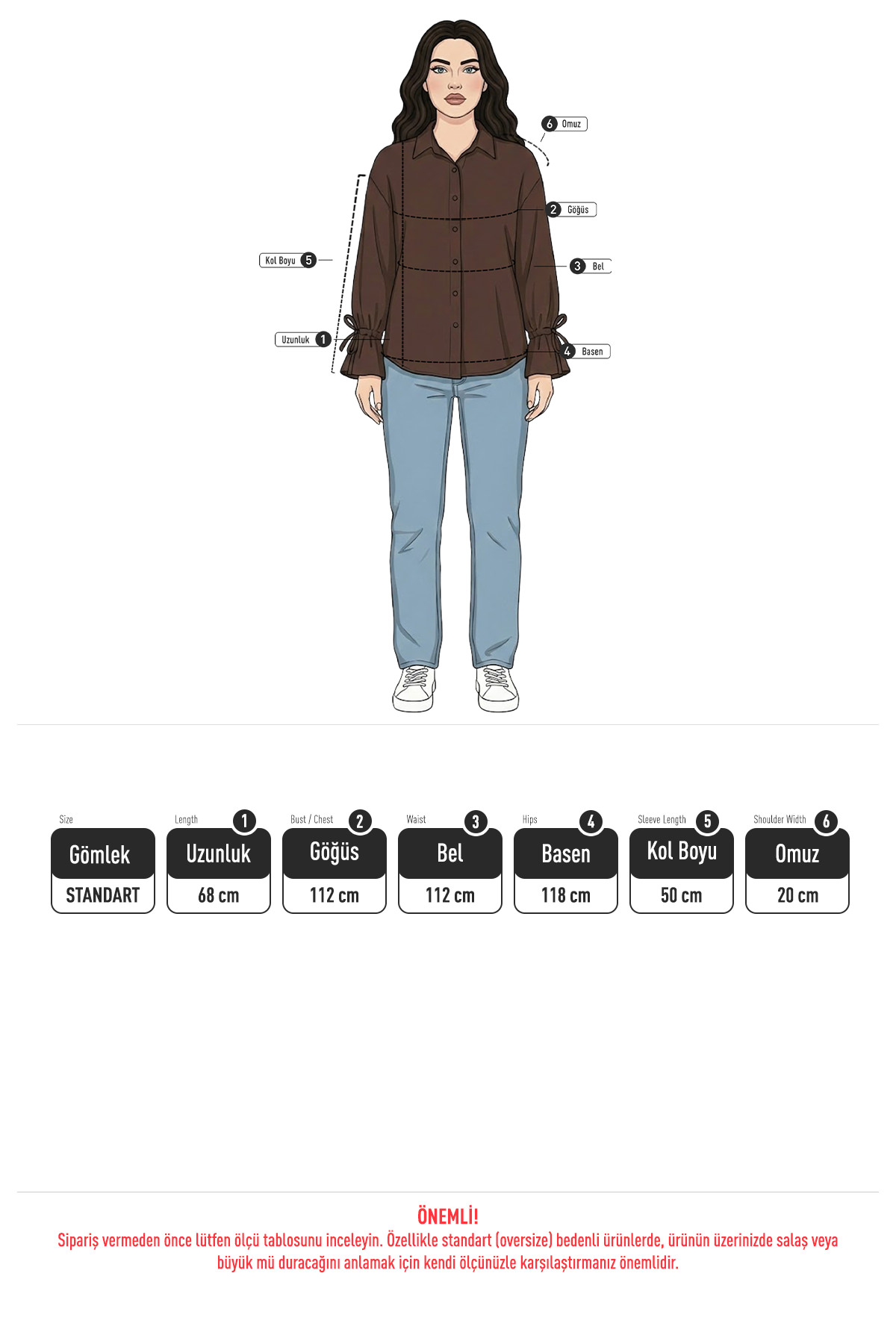 Kol Büzgülü Gömlek 0069 - HAKİ |  