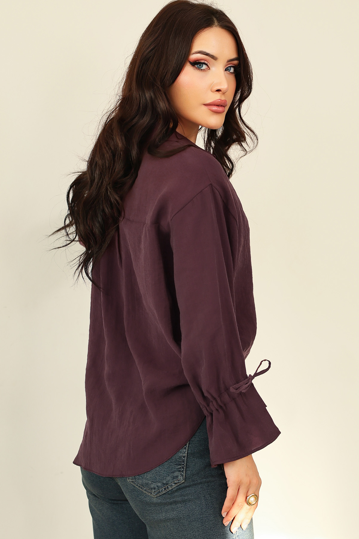 Kol Büzgülü Gömlek 0069 - MÜRDÜM |  