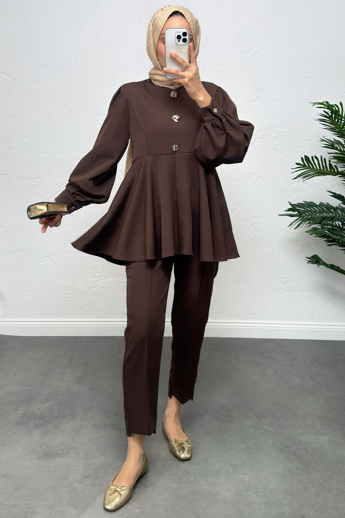 Volan Detay İkili Takım 0071 - KAHVERENGİ |  