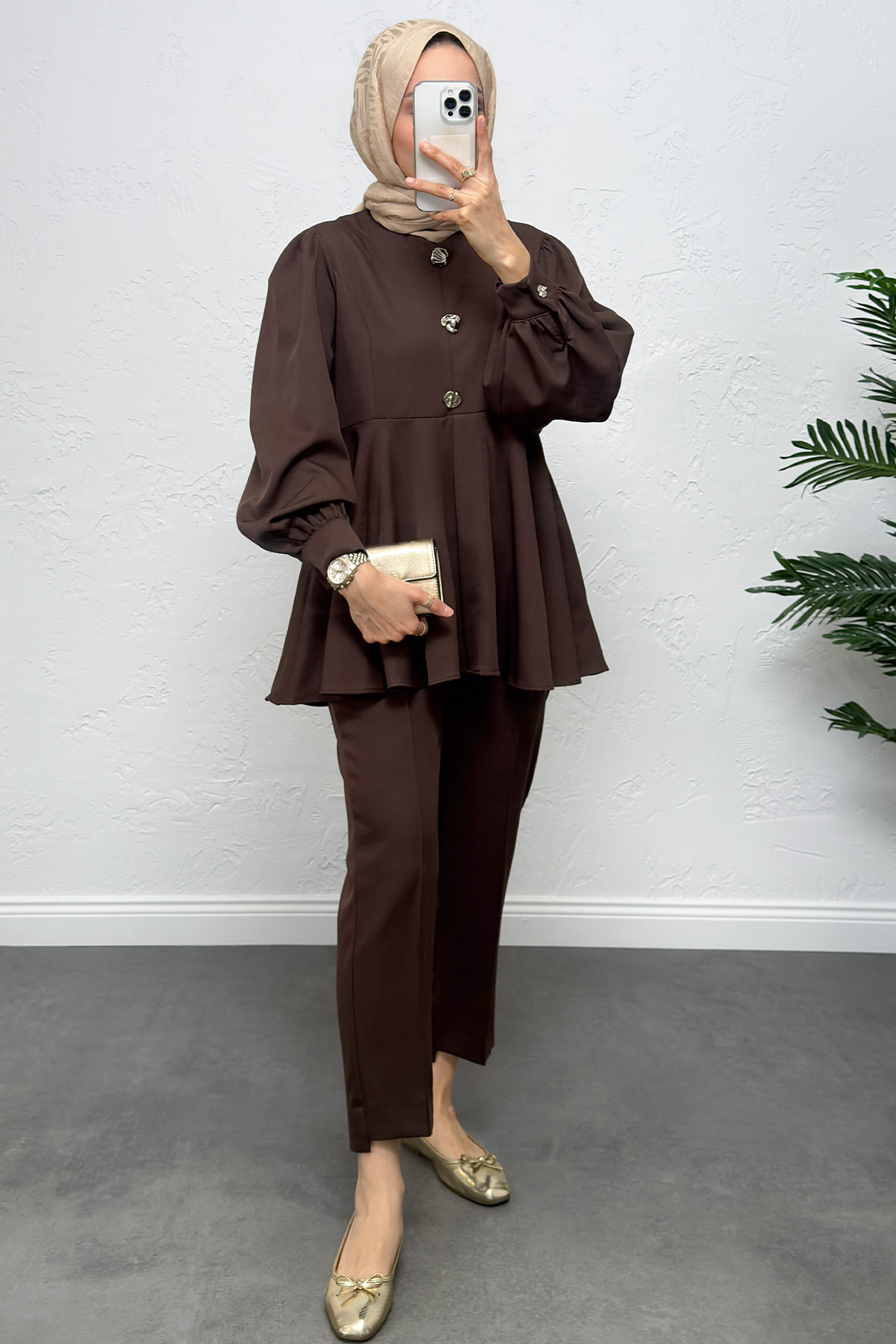 Volan Detay İkili Takım 0071 - KAHVERENGİ |  