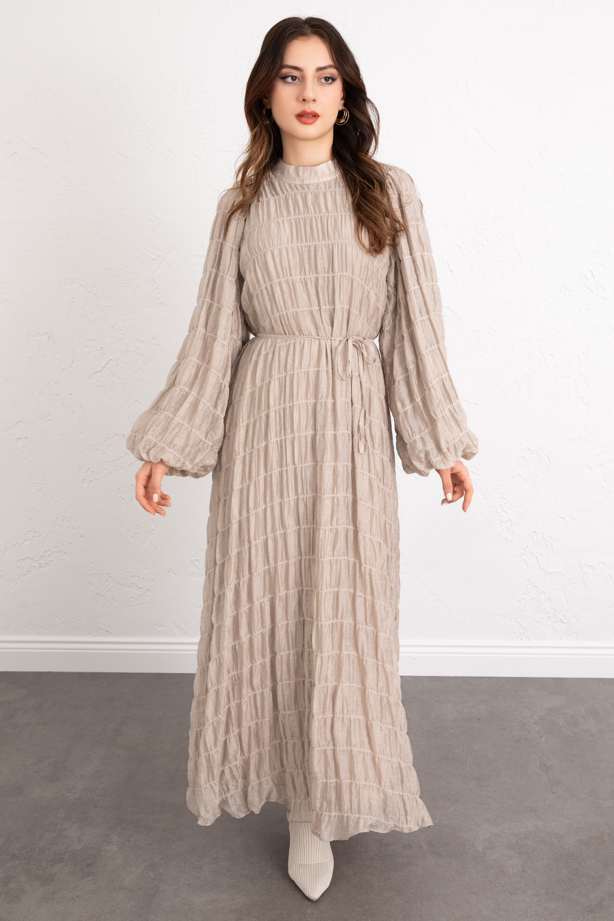 Gipeli Modal Elbise 0080 - TAŞ |  