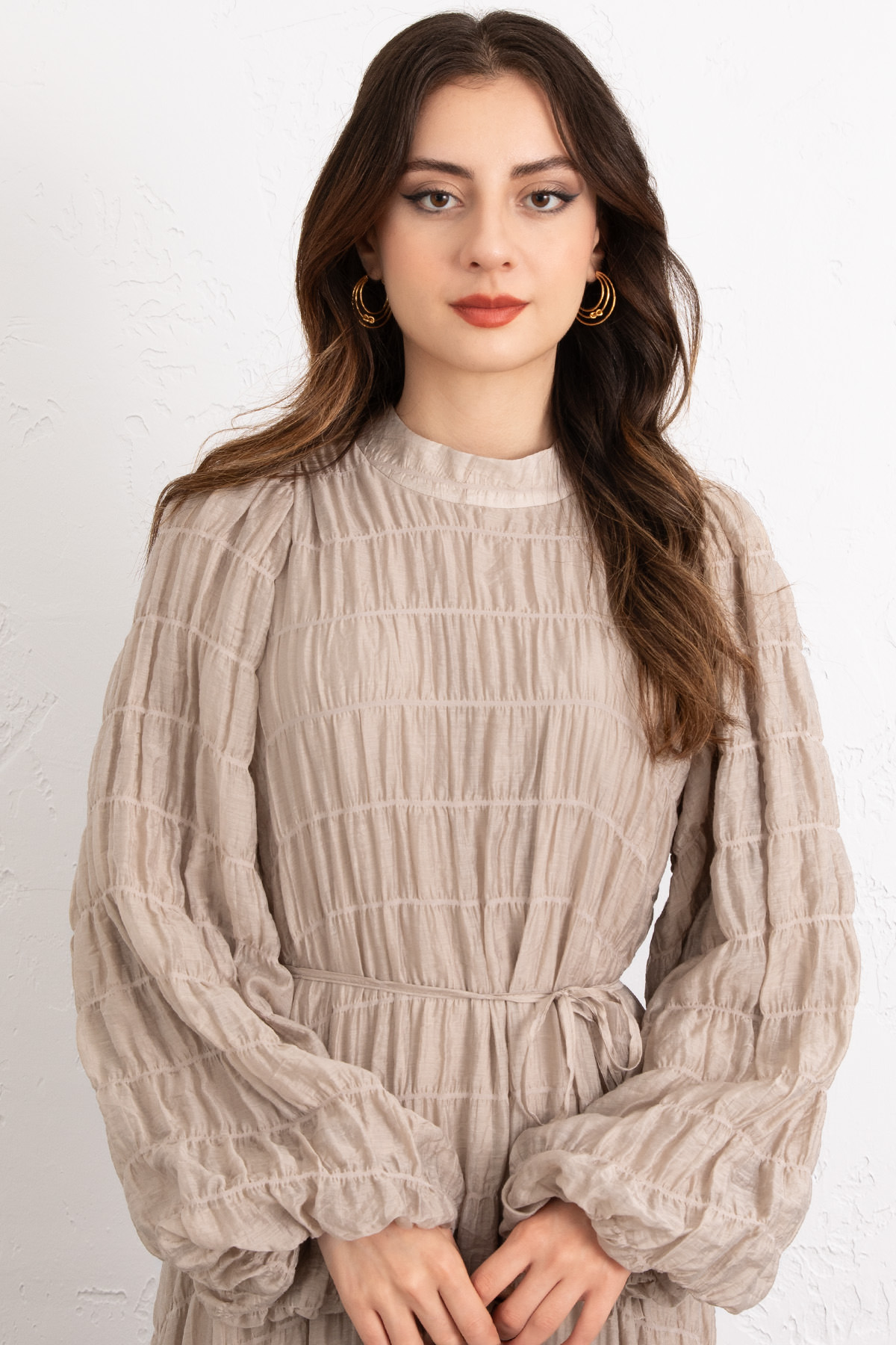 Gipeli Modal Elbise 0080 - TAŞ |  